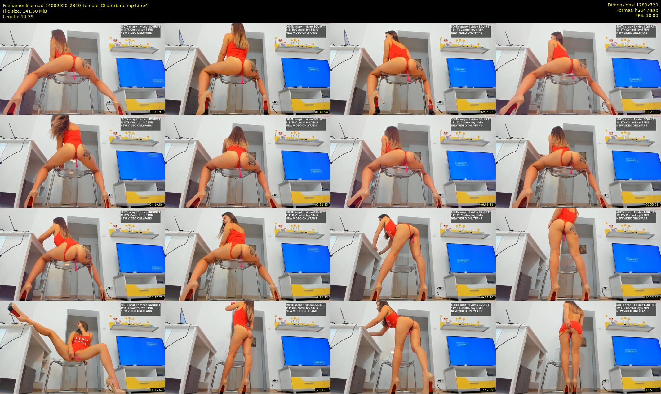 lillemax — 15 minute Chaturbate female cam show recording, 720p, Aug 24, 2020