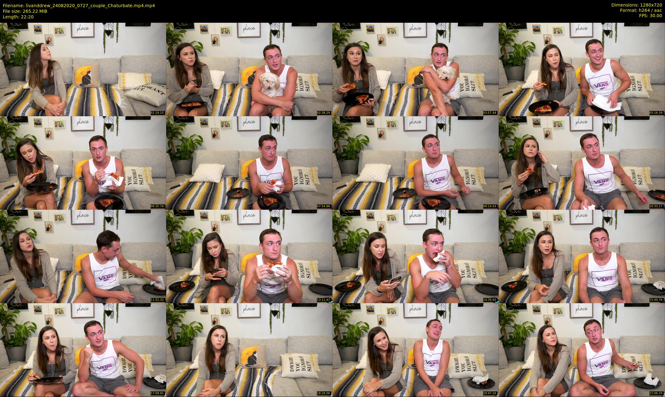 livanddrew — 23 minute Chaturbate couple cam show recording, 720p, Aug 24, 2020