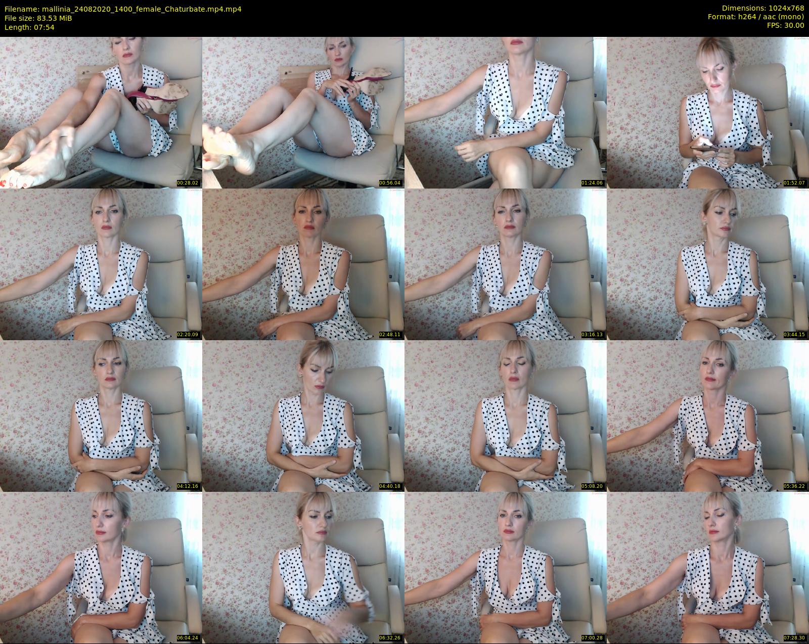 mallinia — 8 minute Chaturbate female cam show recording, 720p, Aug 24, 2020