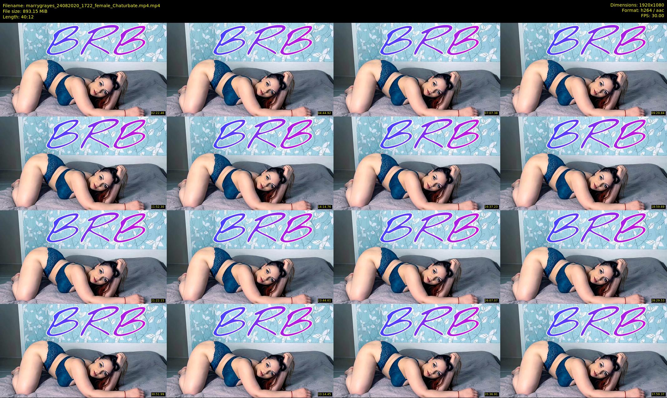 marrygrayes — 41 minute Chaturbate female cam show recording, 1080p, Aug 24, 2020