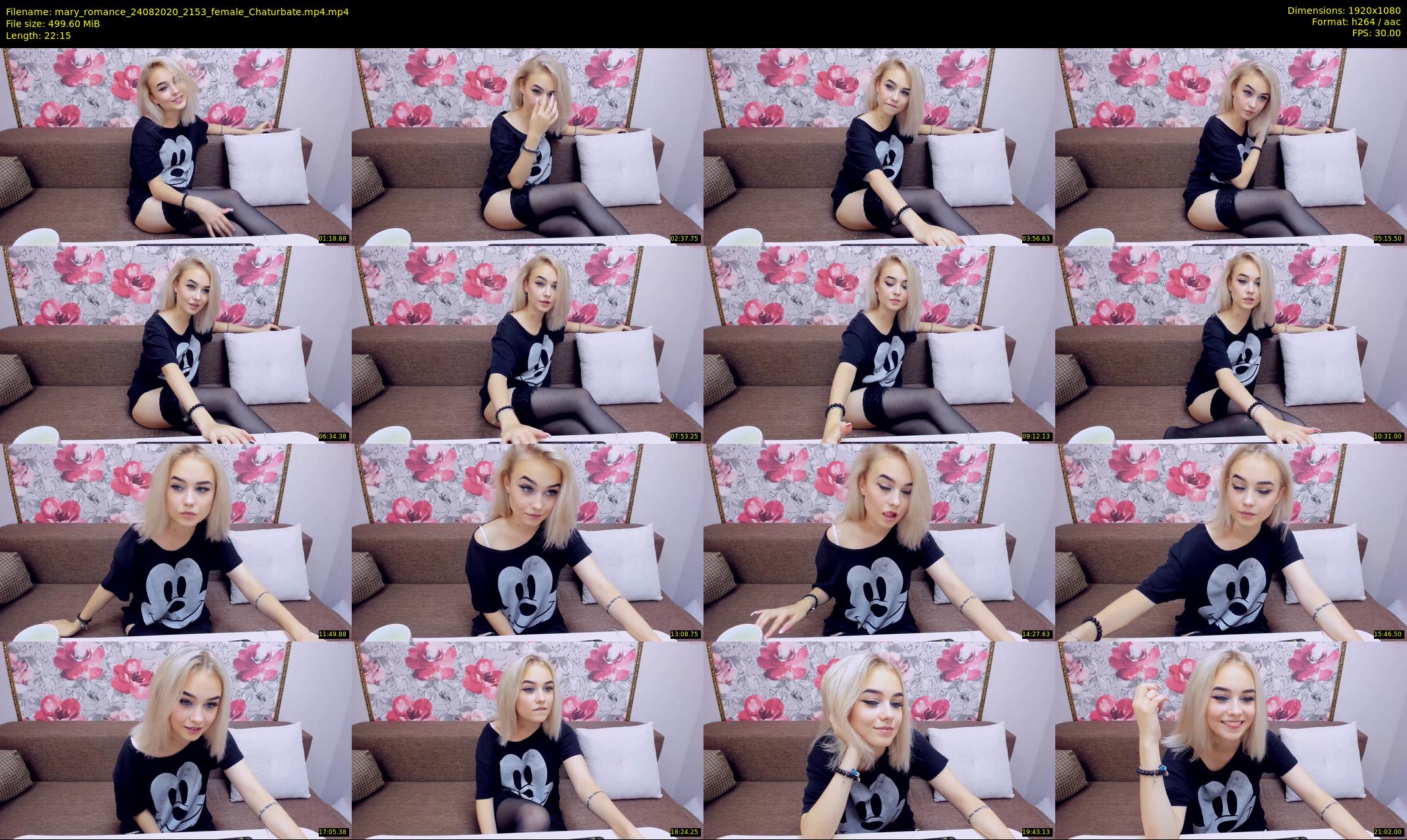 mary_romance — 23 minute Chaturbate female cam show recording, 1080p, Aug 24, 2020