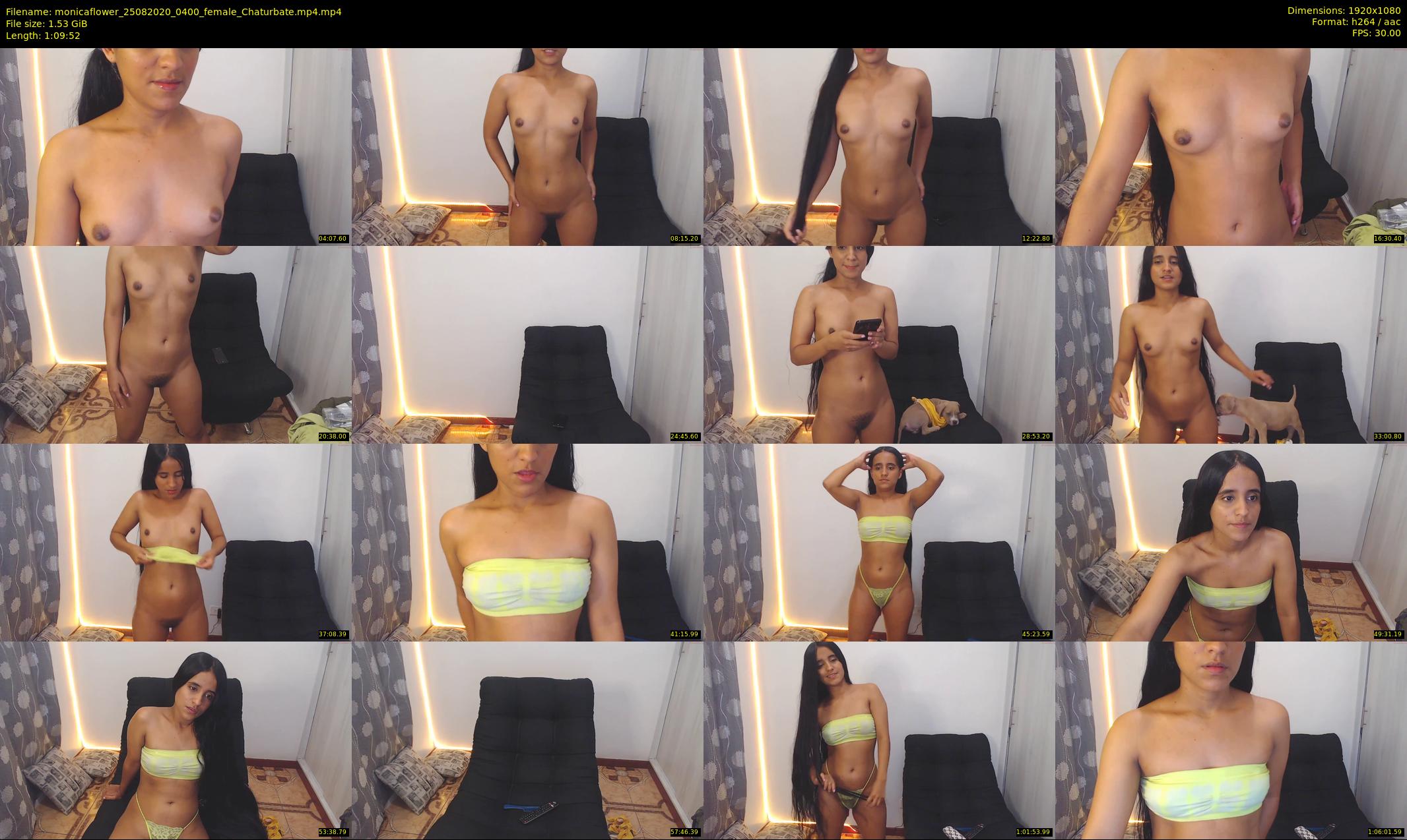 monicaflower — 70 minute Chaturbate female cam show recording, 1080p, Aug 25, 2020