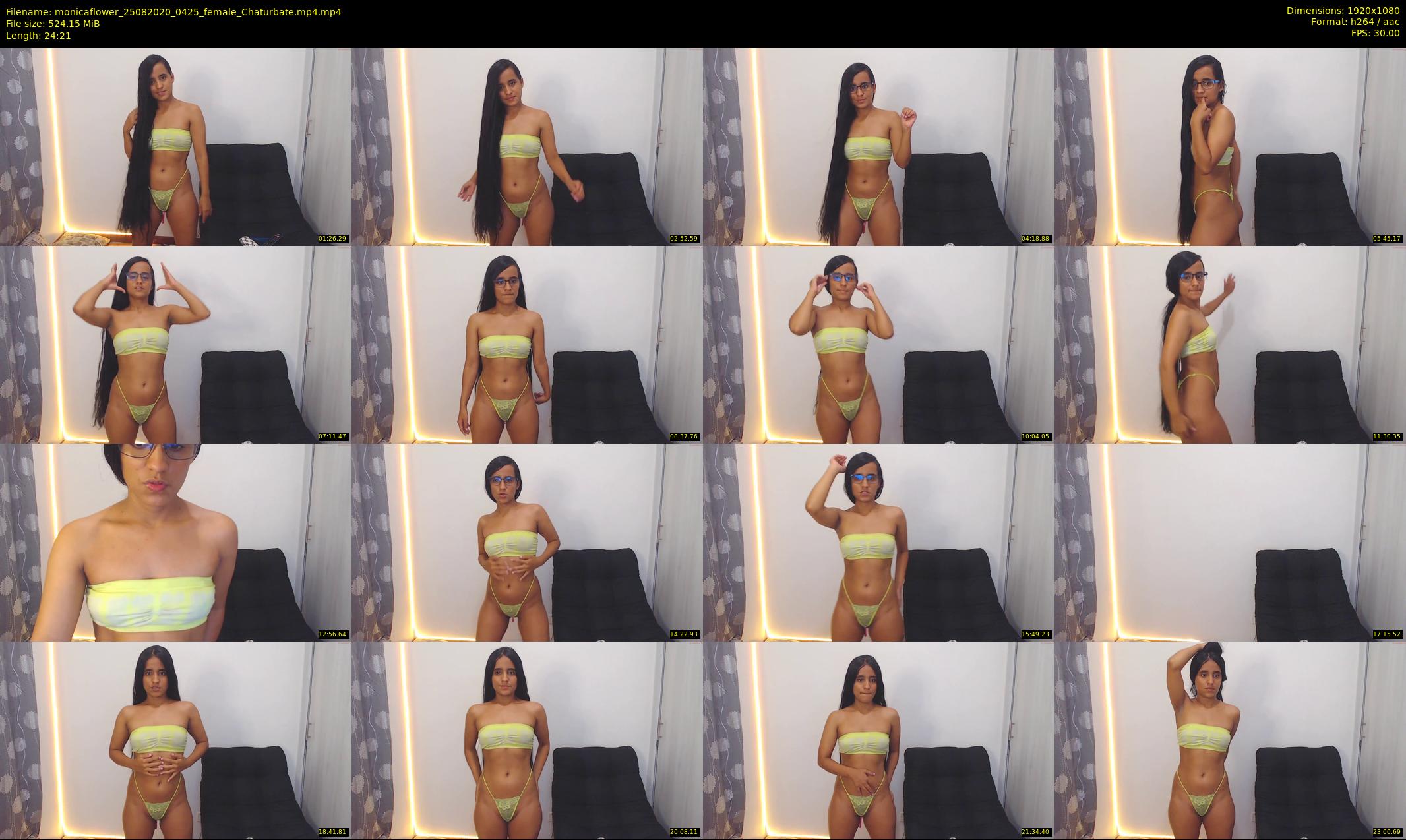monicaflower — 25 minute Chaturbate female cam show recording, 1080p, Aug 25, 2020