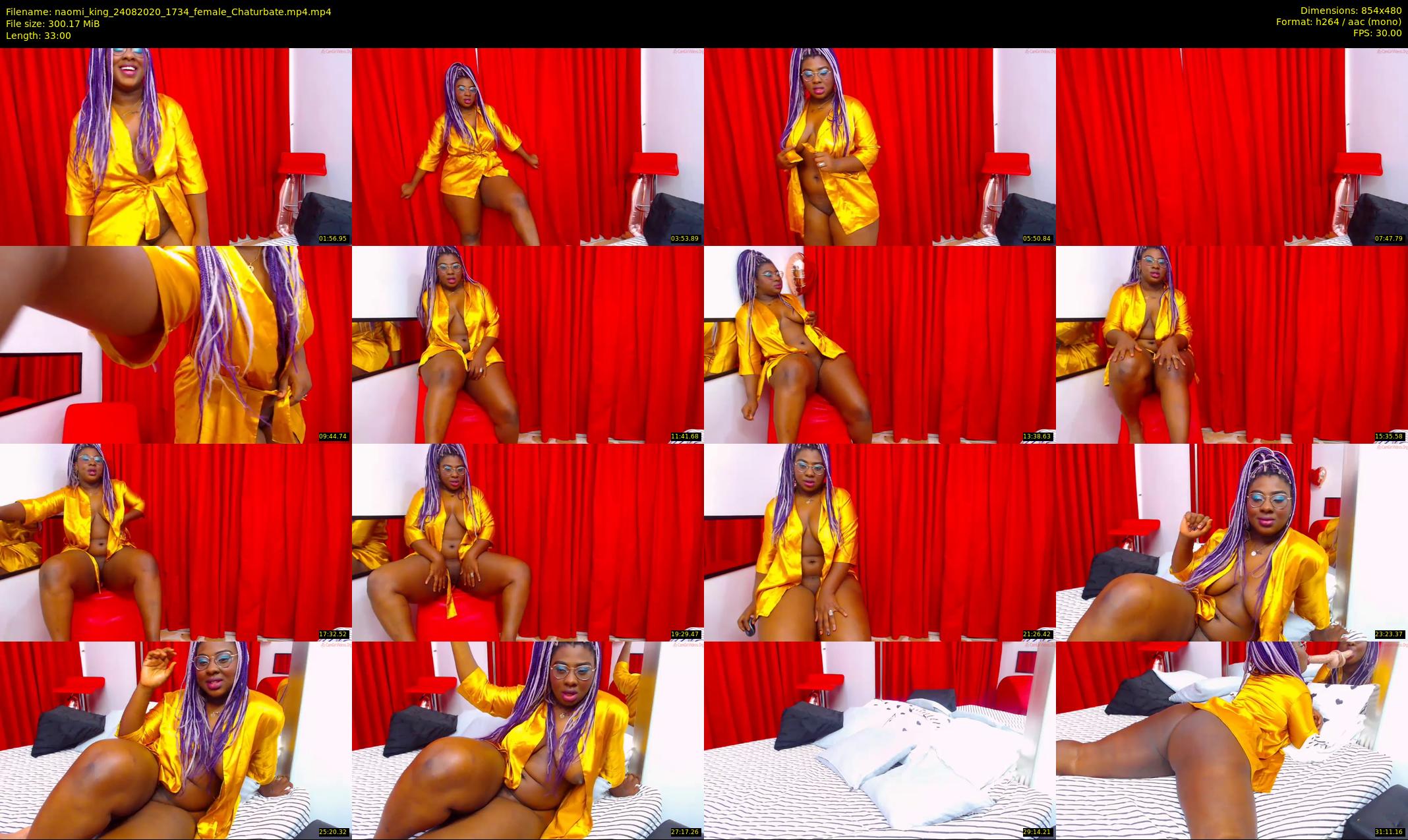 naomi_king — 33 minute Chaturbate female cam show recording, 480p, Aug 24, 2020