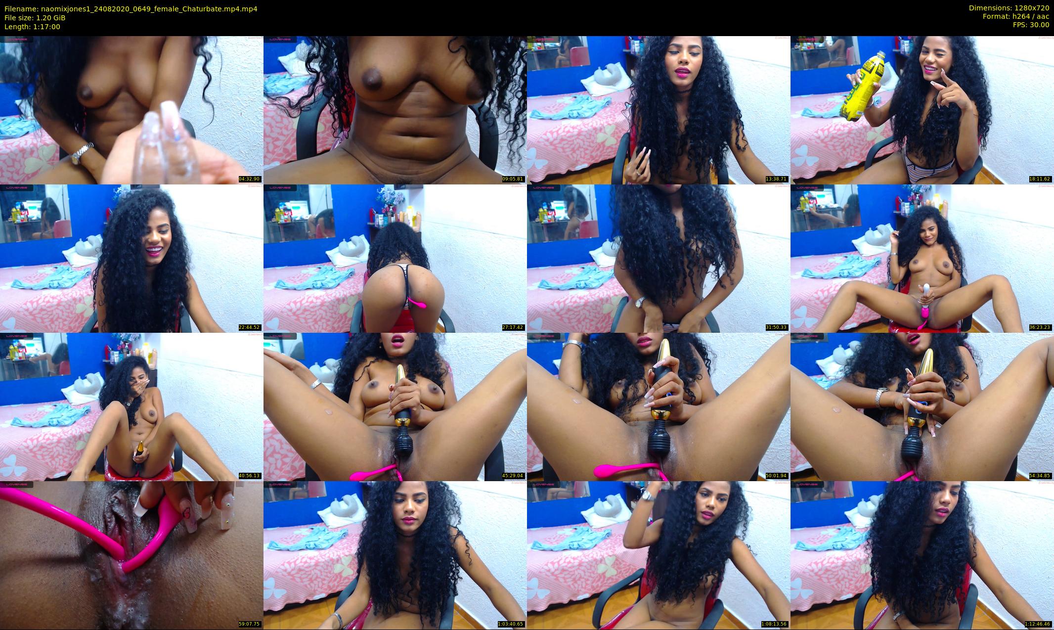 naomixjones1 — 77 minute Chaturbate female cam show recording, 720p, Aug 24, 2020