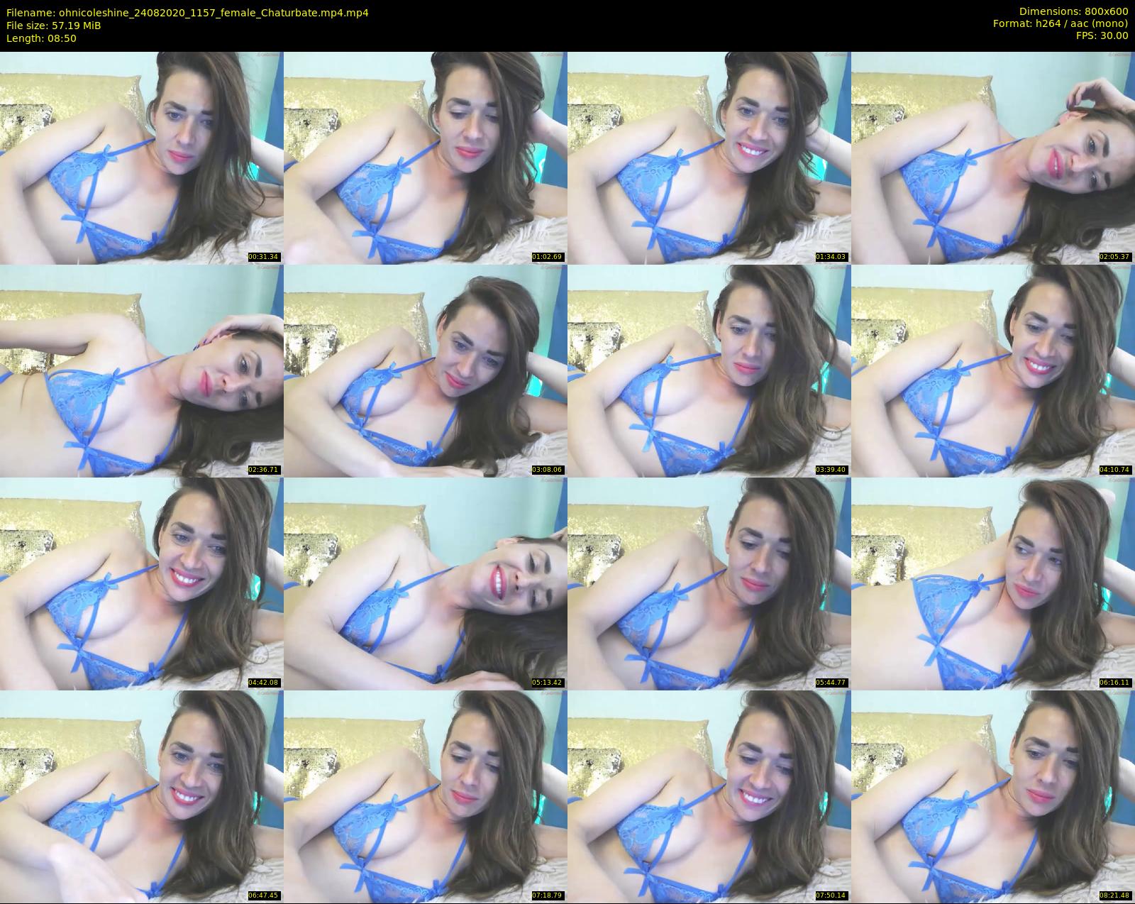 ohnicoleshine — 9 minute Chaturbate female cam show recording, 480p, Aug 24, 2020