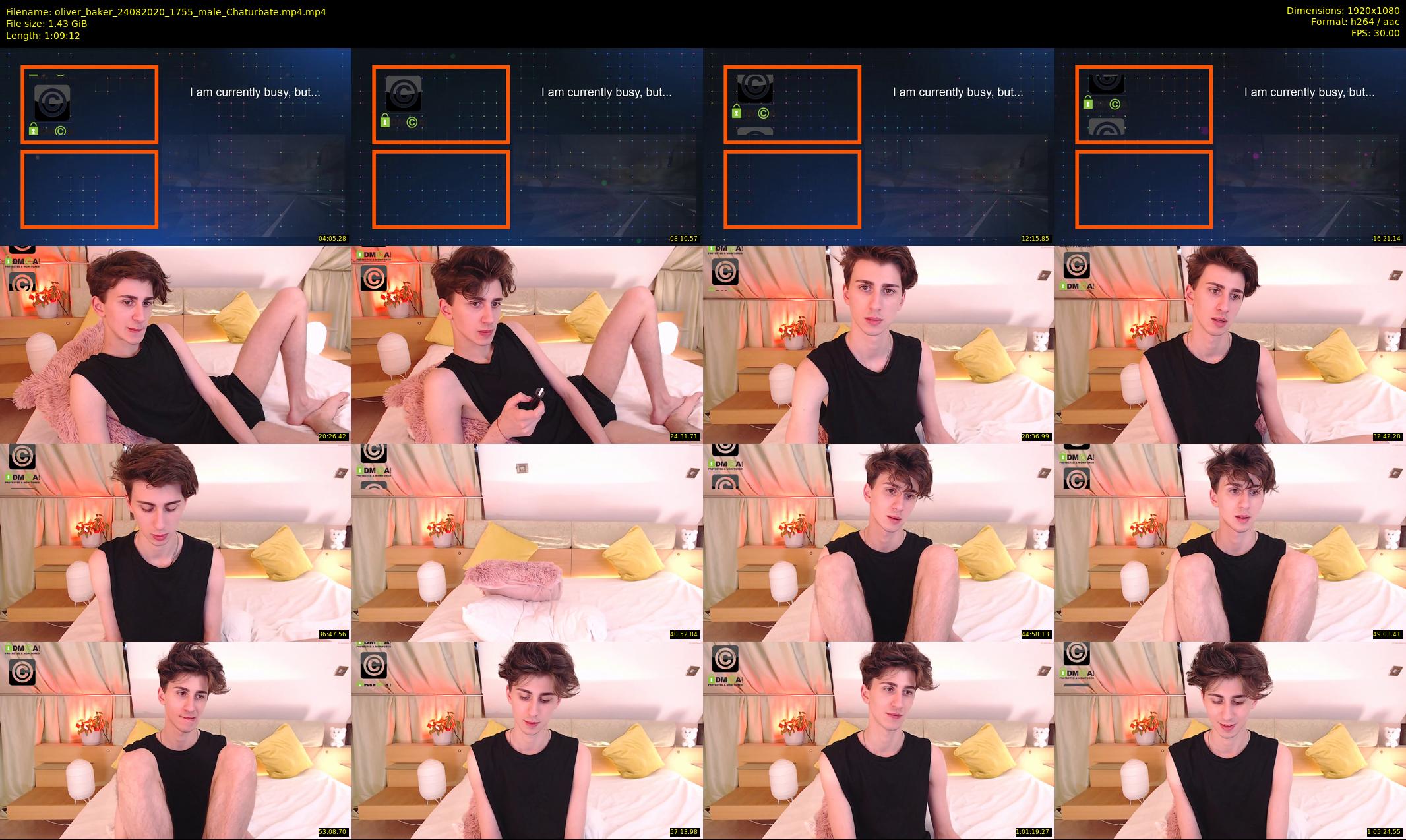 oliver_baker — 70 minute Chaturbate male cam show recording, 1080p, Aug 24, 2020