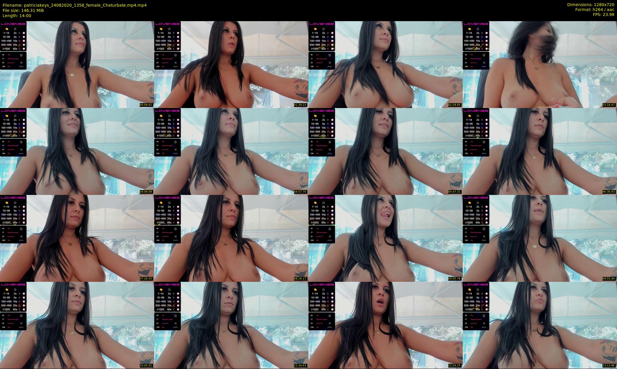 patriciakeys — 14 minute Chaturbate female cam show recording, 720p, Aug 24, 2020