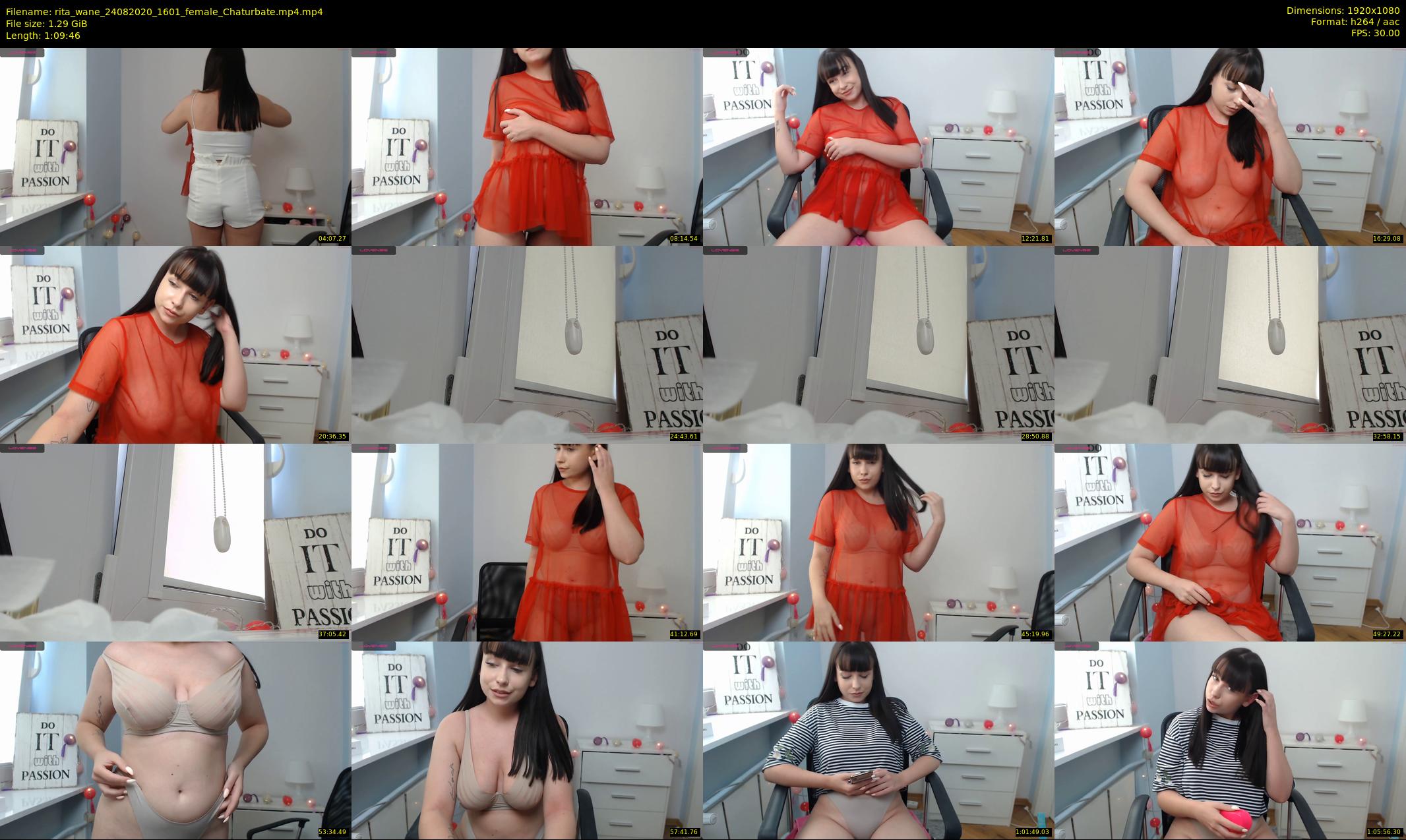 rita_wane — 70 minute Chaturbate female cam show recording, 1080p, Aug 24, 2020