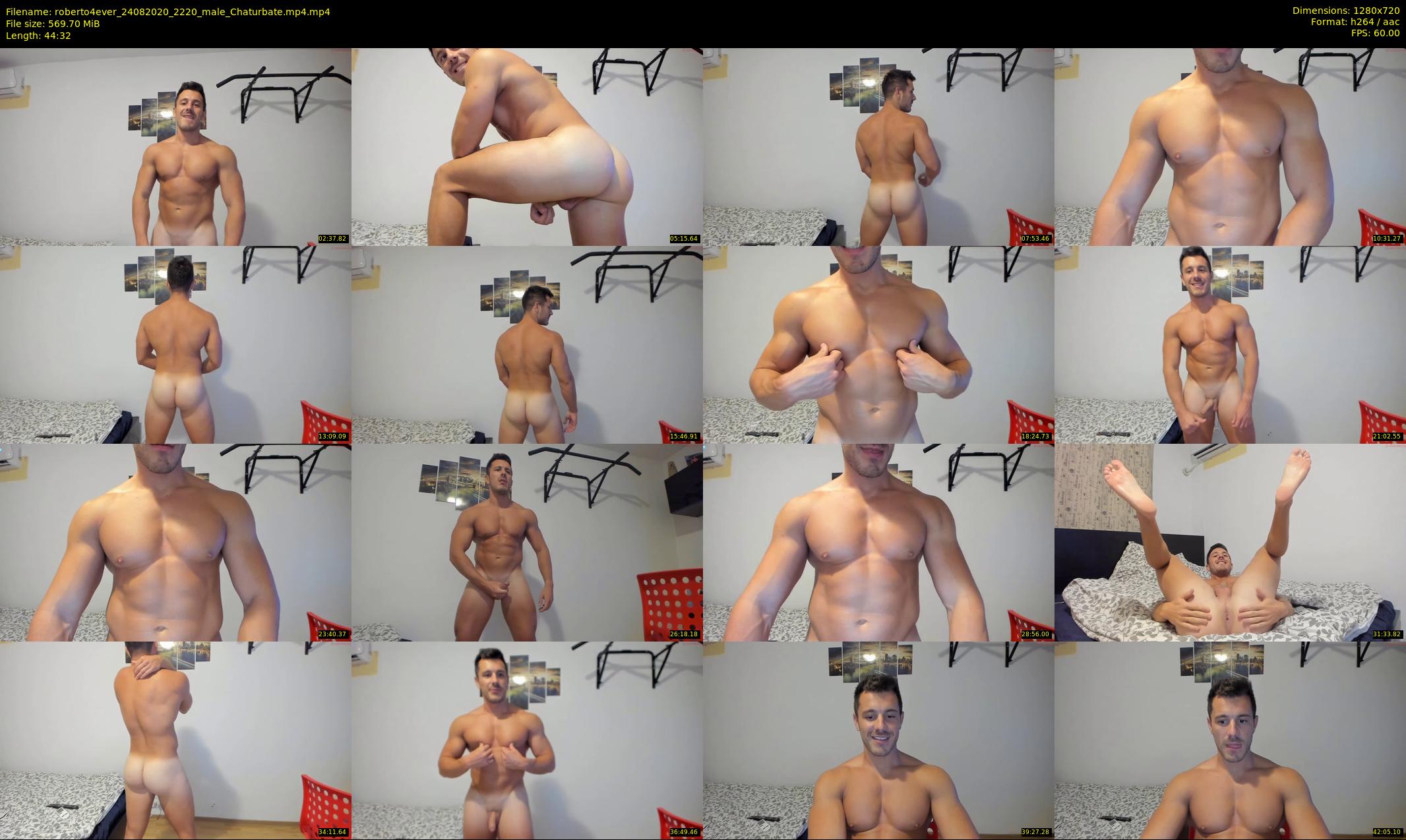 roberto4ever — 45 minute Chaturbate male cam show recording, 720p, Aug 24, 2020