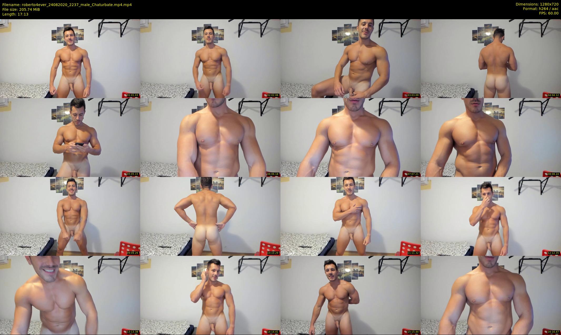 roberto4ever — 18 minute Chaturbate male cam show recording, 720p, Aug 24, 2020