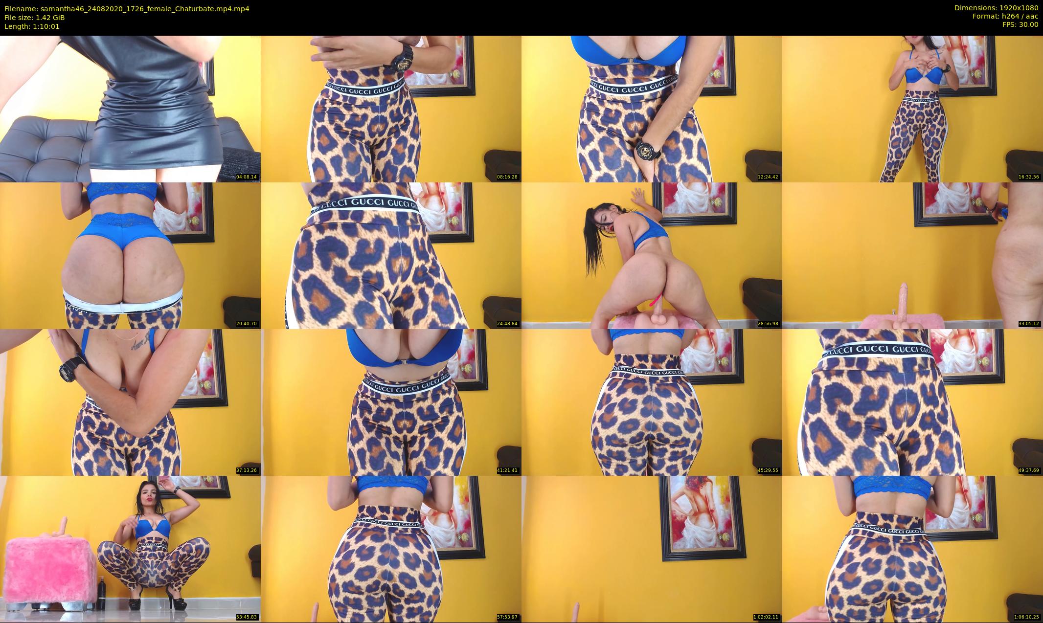 samantha46 — 71 minute Chaturbate female cam show recording, 1080p, Aug 24, 2020