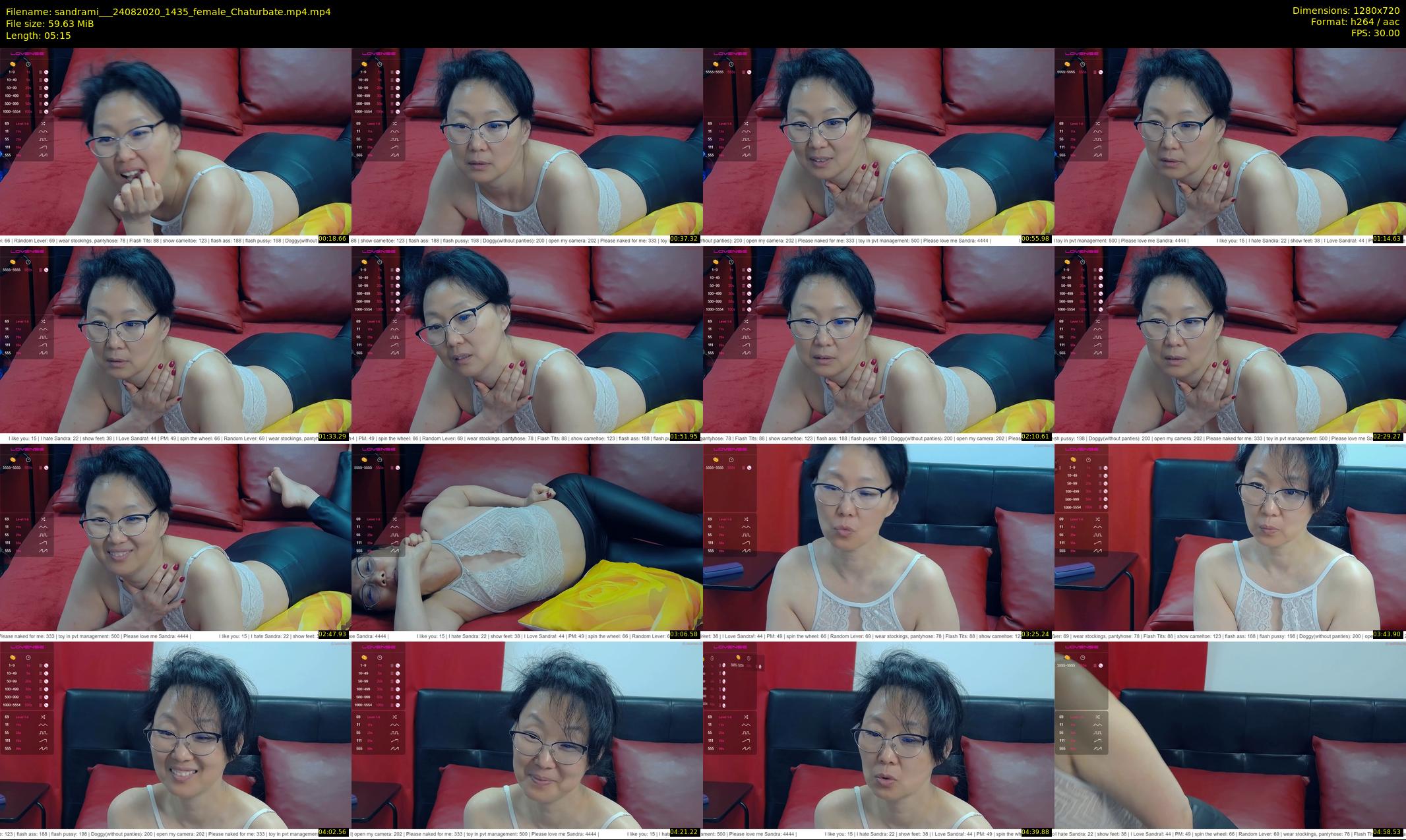 sandrami__ — 6 minute Chaturbate female cam show recording, 720p, Aug 24, 2020
