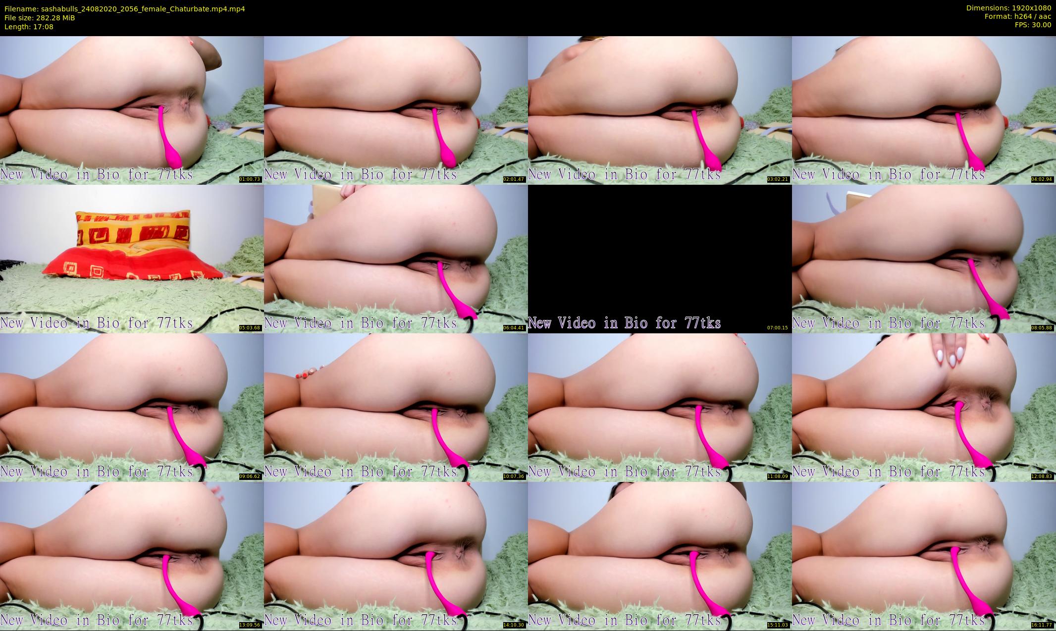 sashabulls — 18 minute Chaturbate couple cam show recording, 1080p, Aug 24, 2020