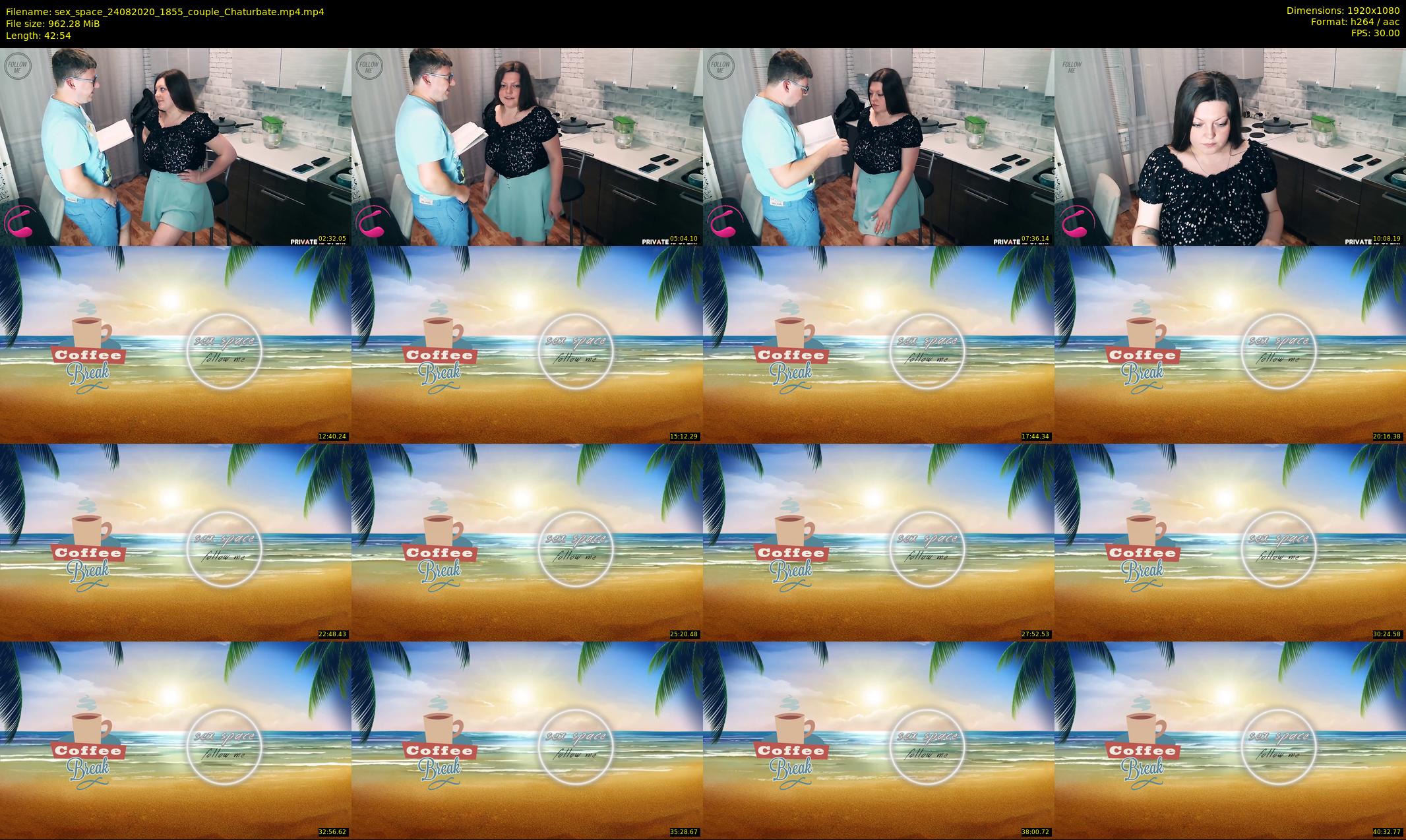 sex_space — 43 minute Chaturbate couple cam show recording, 1080p, Aug 24, 2020