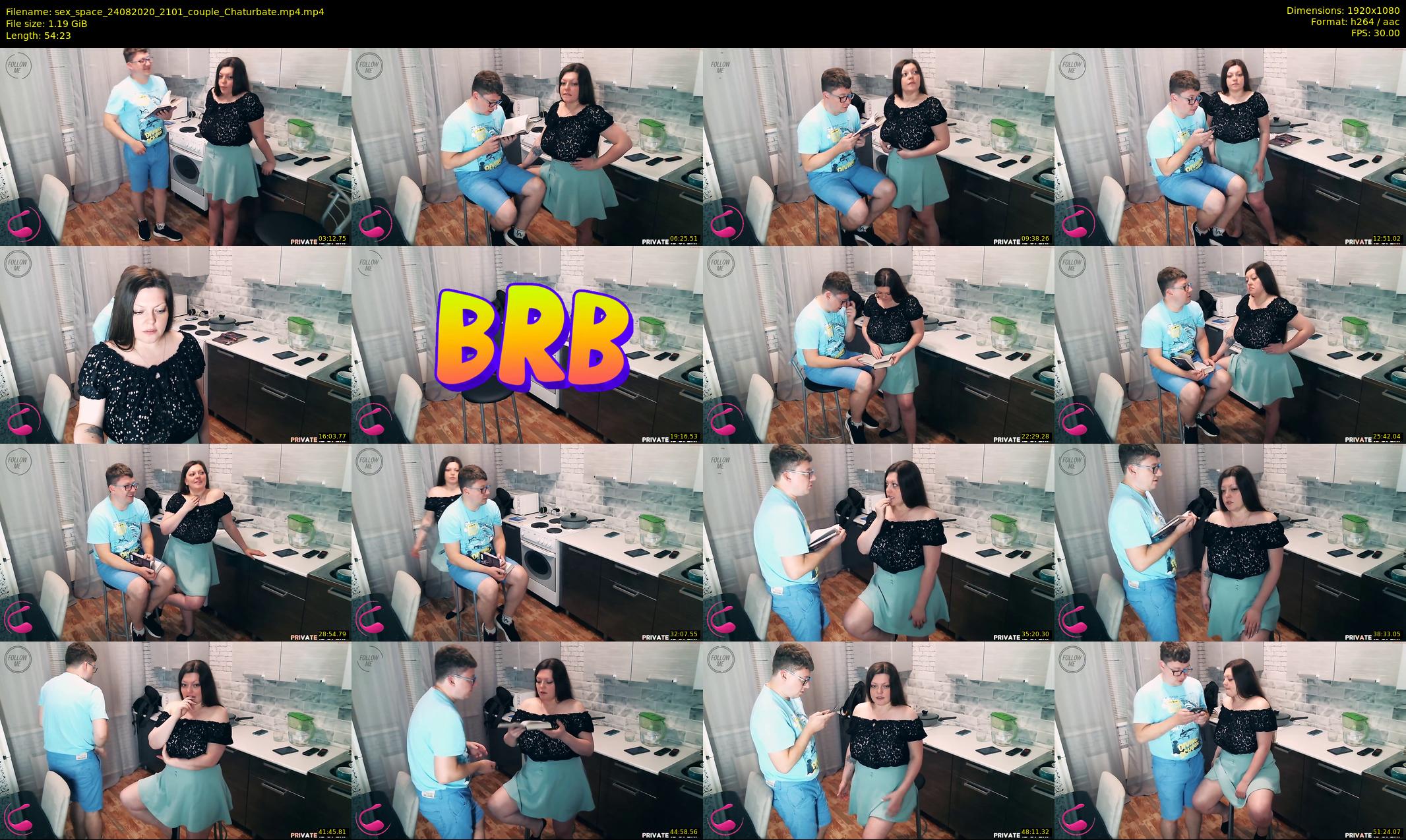 sex_space — 55 minute Chaturbate couple cam show recording, 1080p, Aug 24, 2020