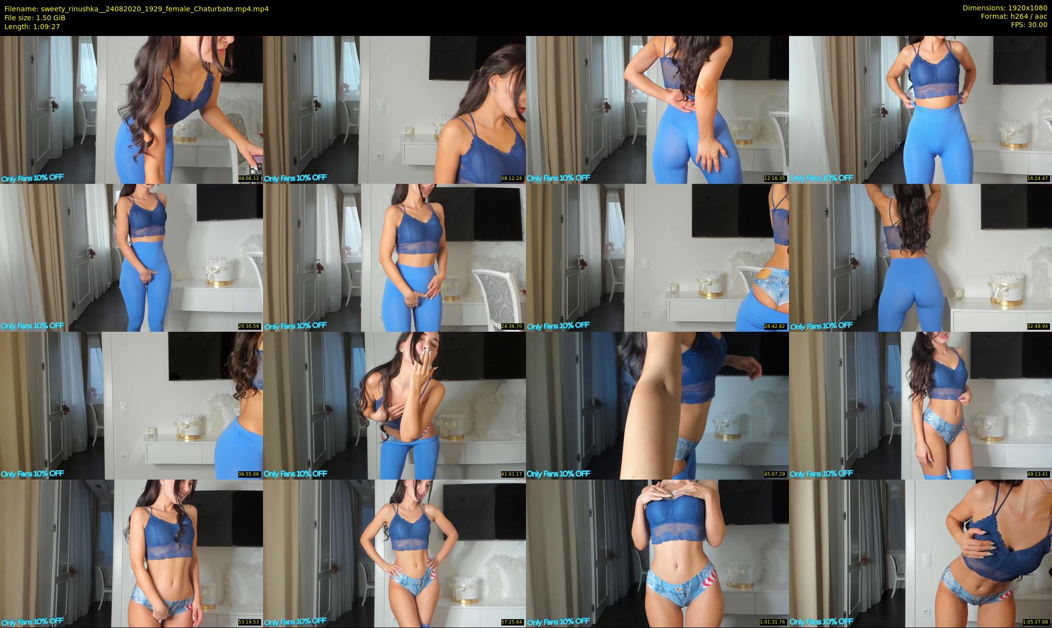 sweety_rinushka_ — 70 minute Chaturbate female cam show recording, 1080p, Aug 24, 2020