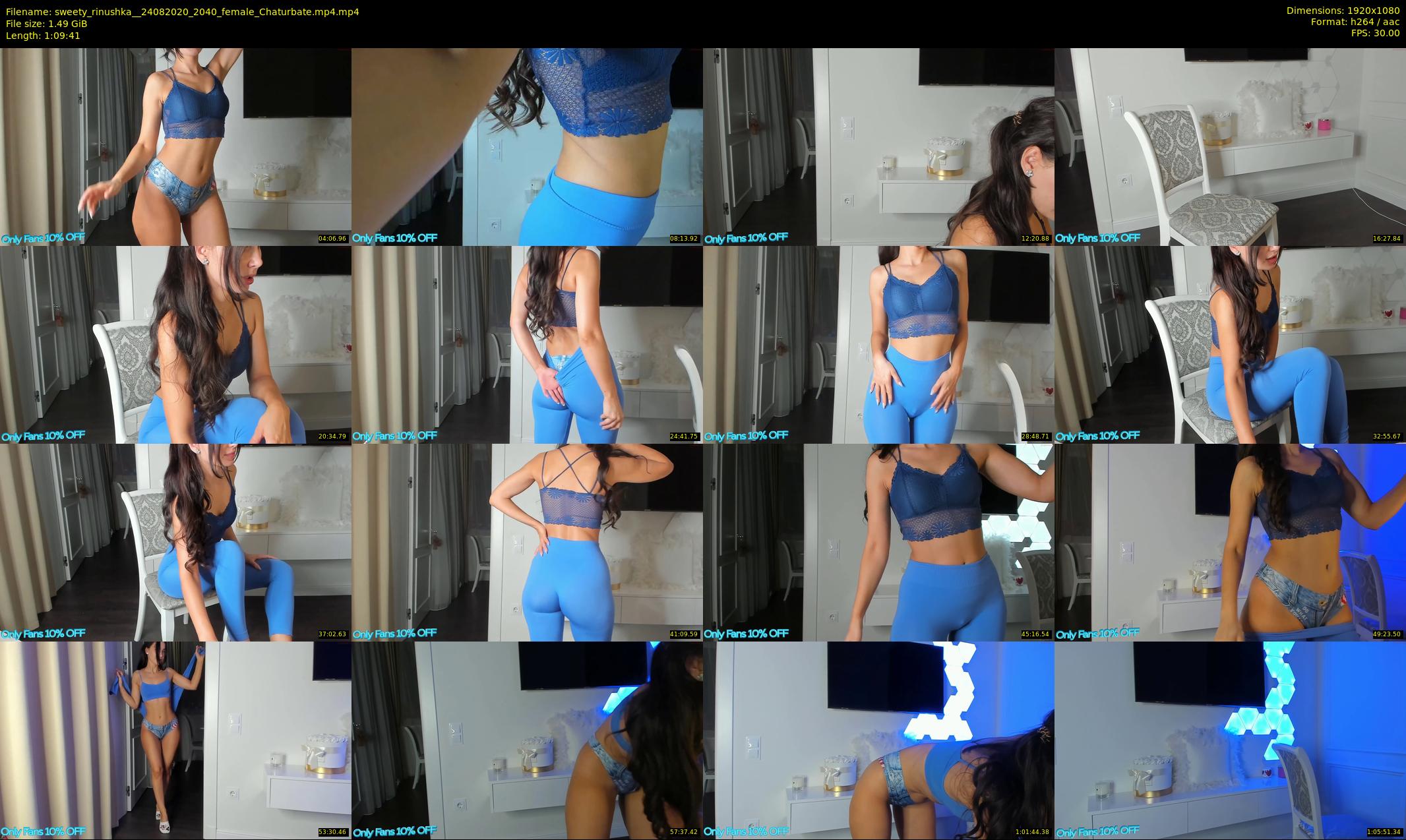sweety_rinushka_ — 70 minute Chaturbate female cam show recording, 1080p, Aug 24, 2020