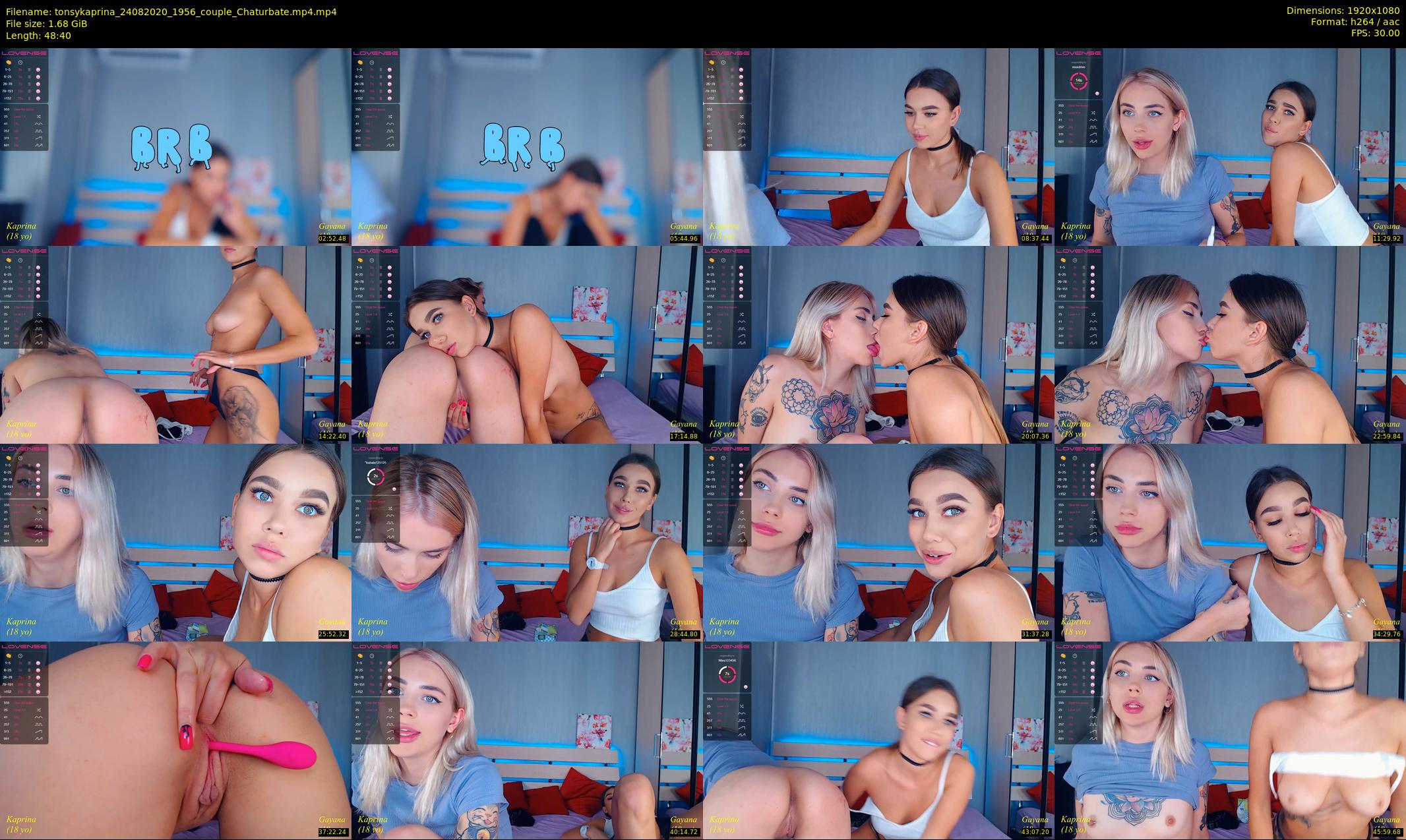 tonsykaprina — 49 minute Chaturbate couple cam show recording, 1080p, Aug 24, 2020