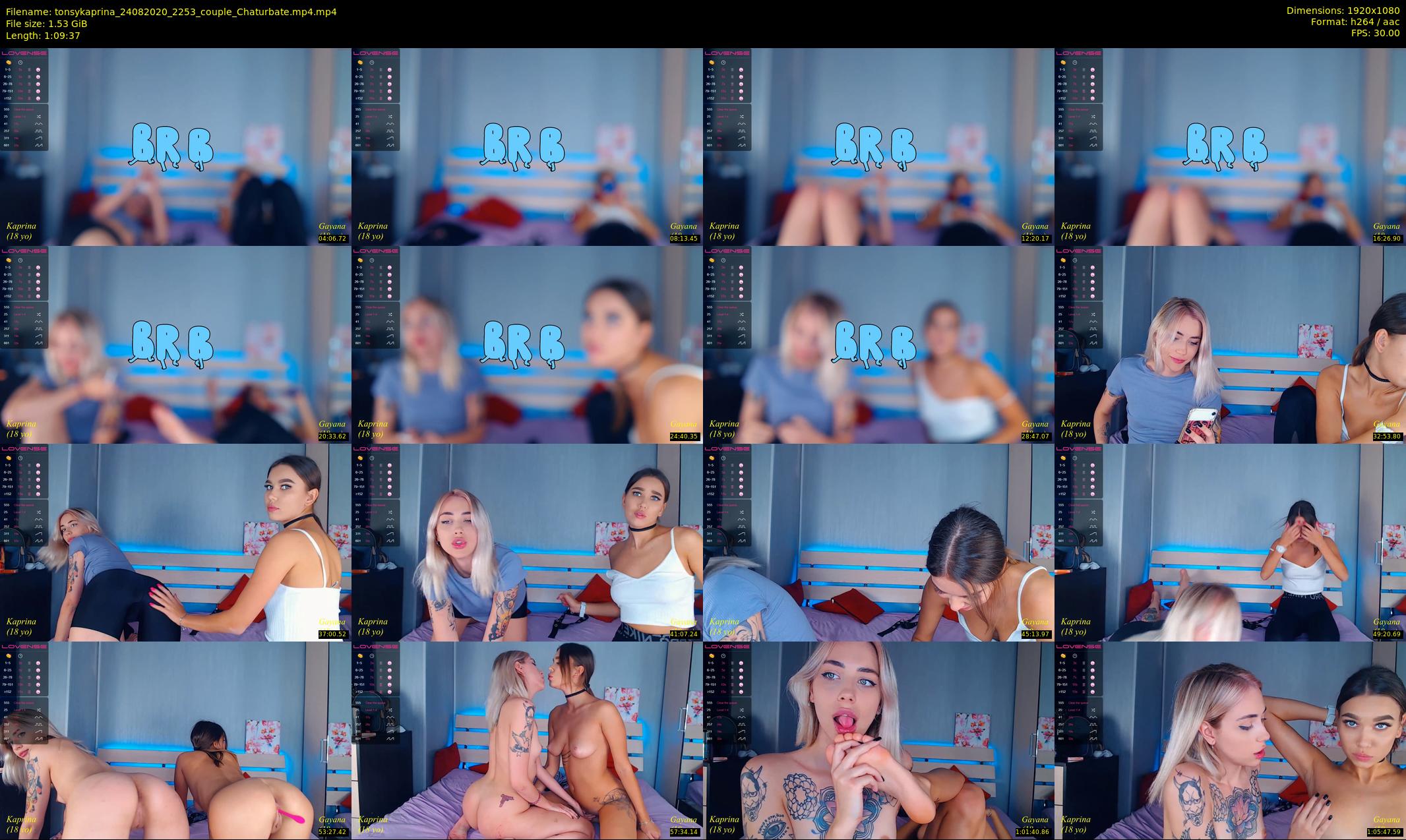 tonsykaprina — 70 minute Chaturbate couple cam show recording, 1080p, Aug 24, 2020
