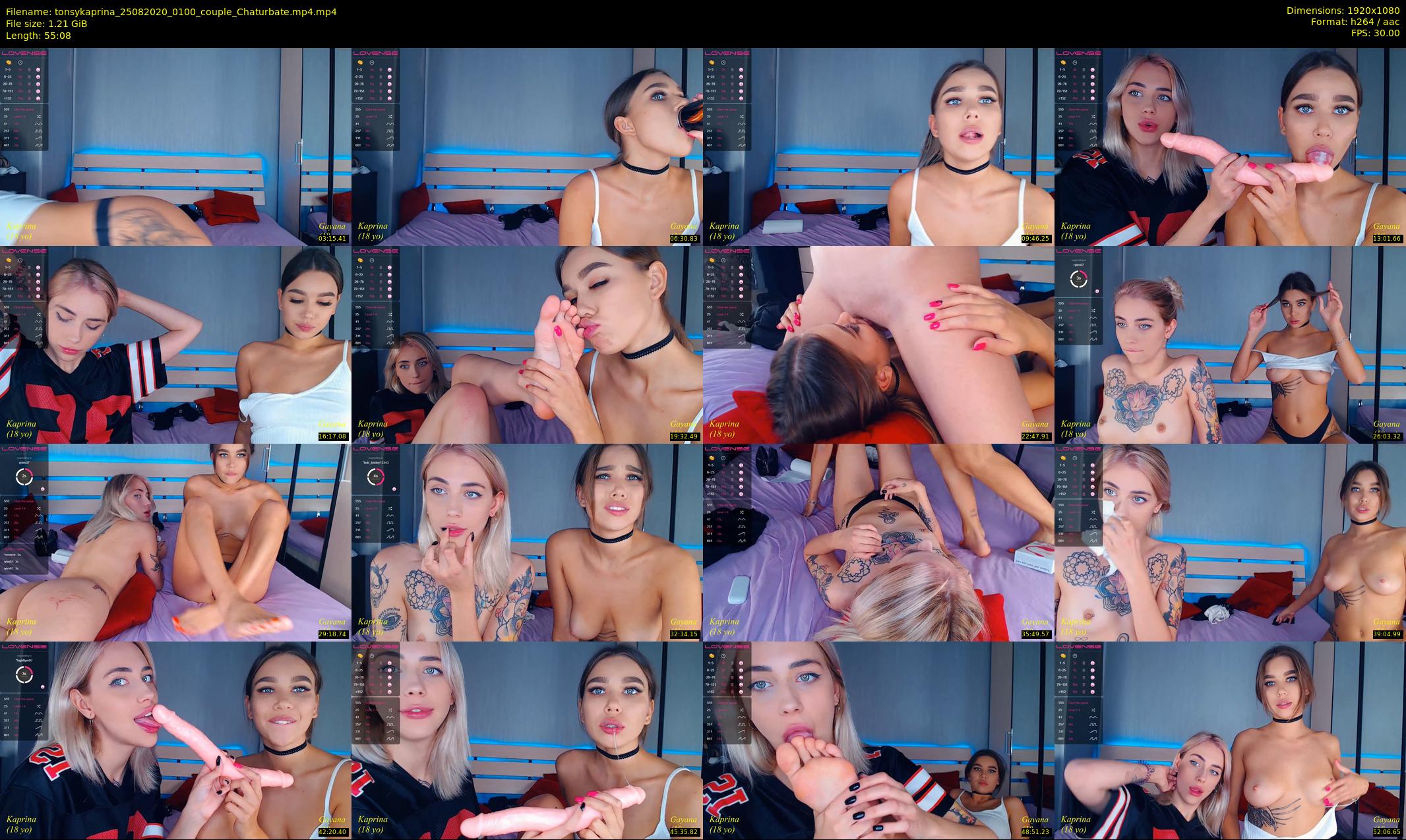 tonsykaprina — 56 minute Chaturbate couple cam show recording, 1080p, Aug 25, 2020