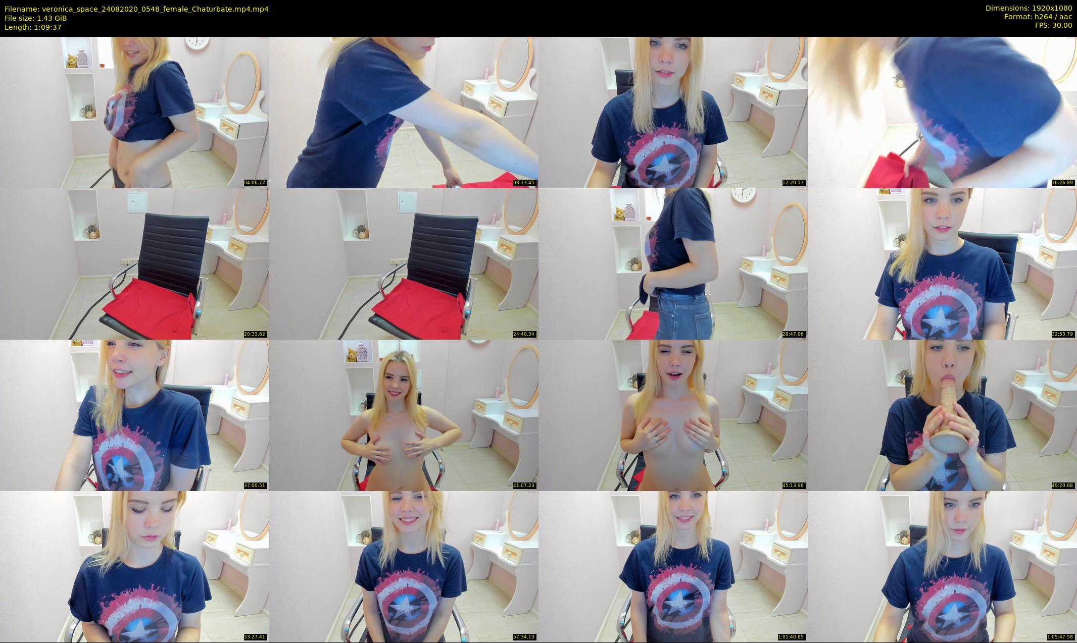veronica_space — 70 minute Chaturbate female cam show recording, 1080p, Aug 24, 2020