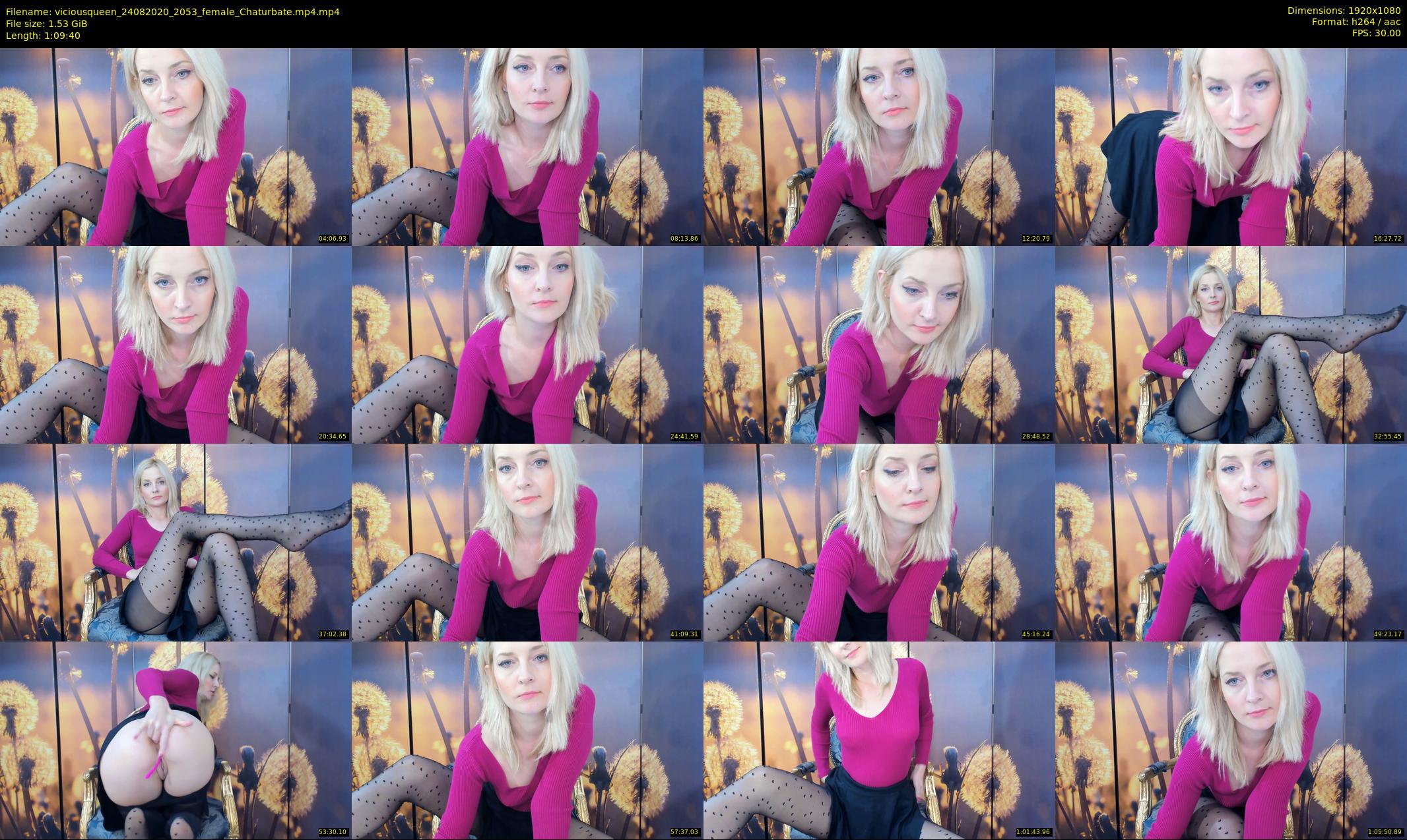 viciousqueen — 70 minute Chaturbate female cam show recording, 1080p, Aug 24, 2020