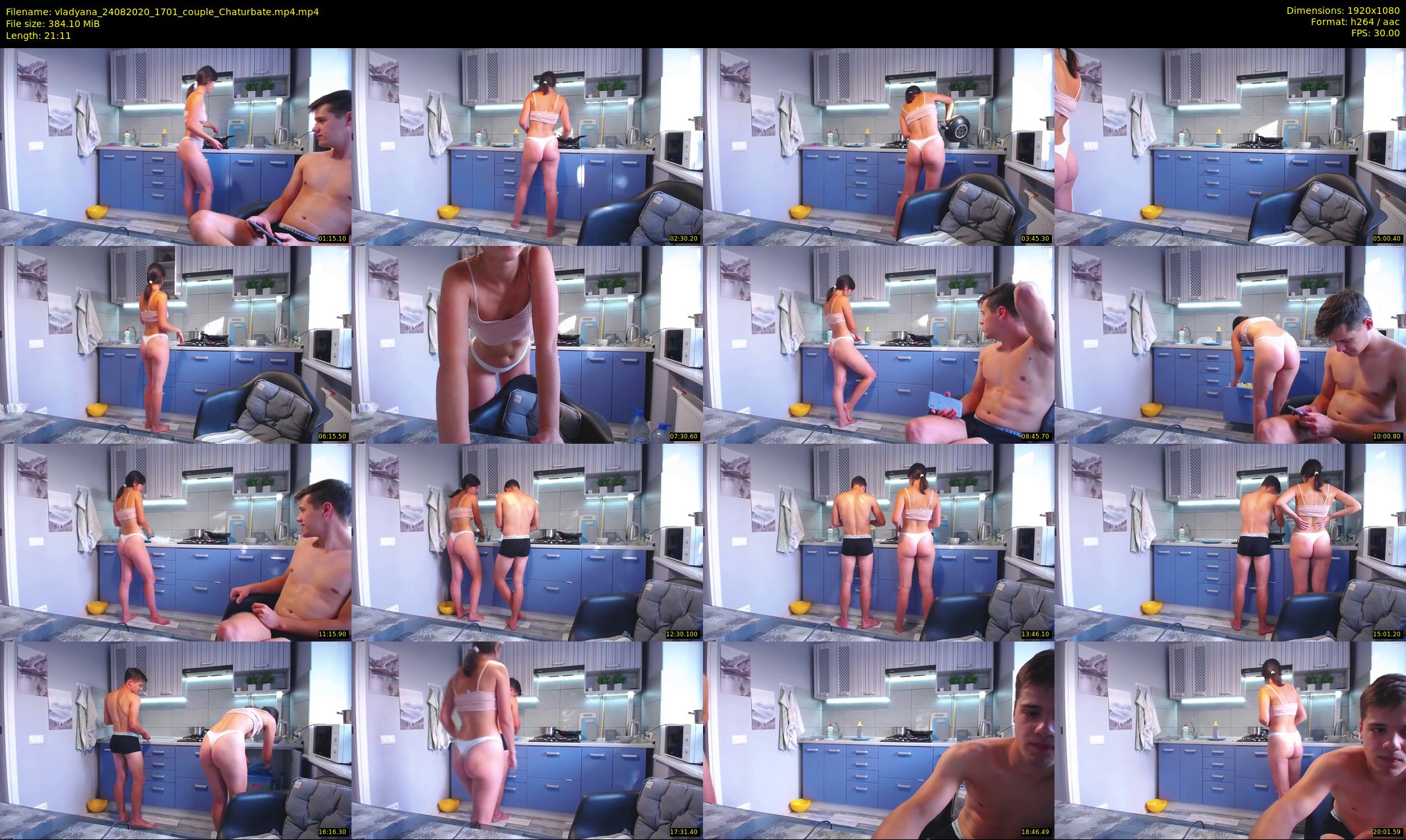 vladyana — 22 minute Chaturbate couple cam show recording, 1080p, Aug 24, 2020