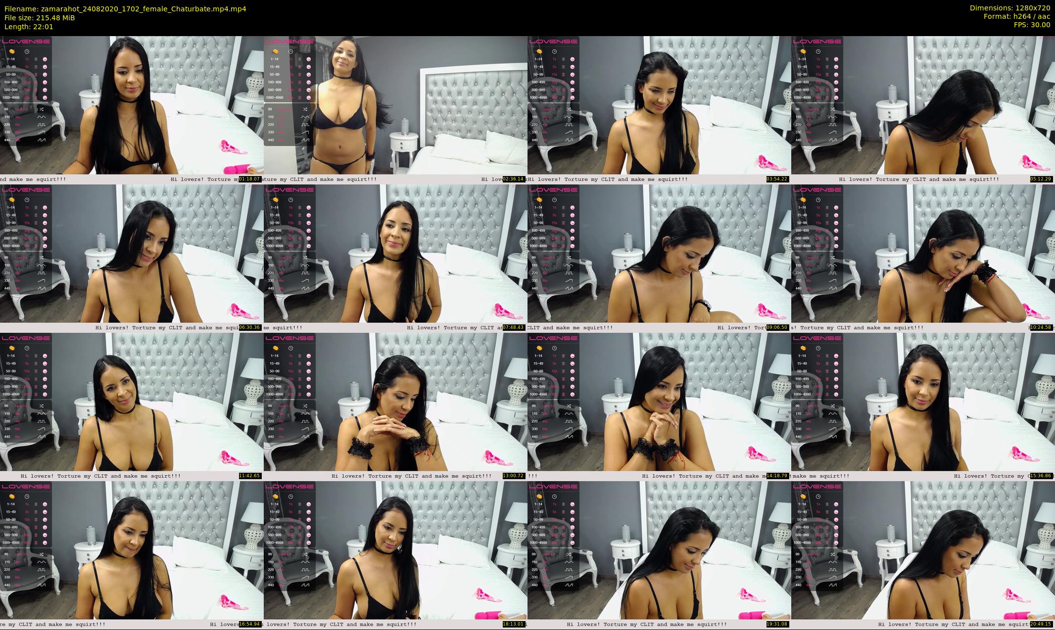 zamarahot — 23 minute Chaturbate female cam show recording, 720p, Aug 24, 2020