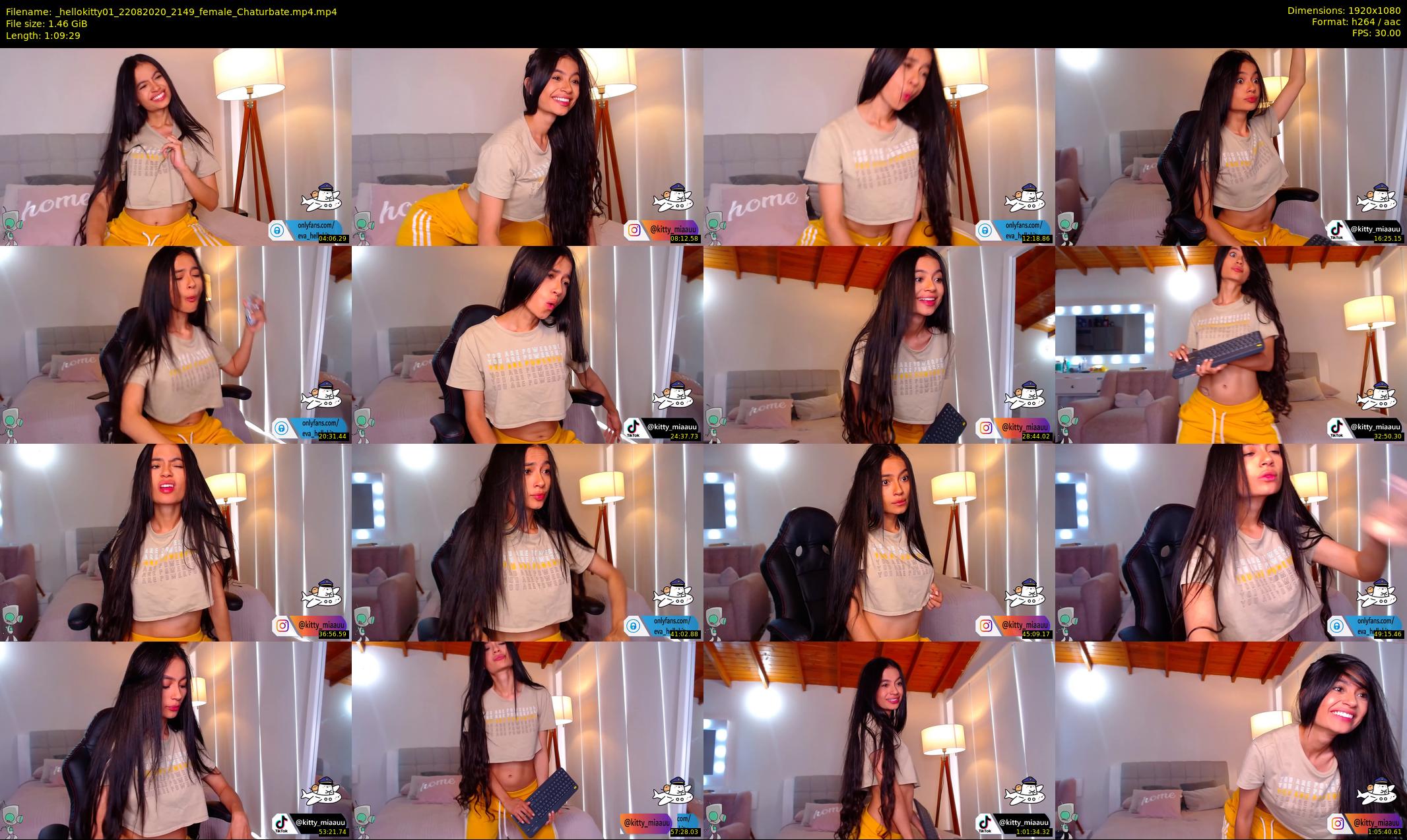 _hellokitty01 — 70 minute Chaturbate female cam show recording, 1080p, Aug 22, 2020