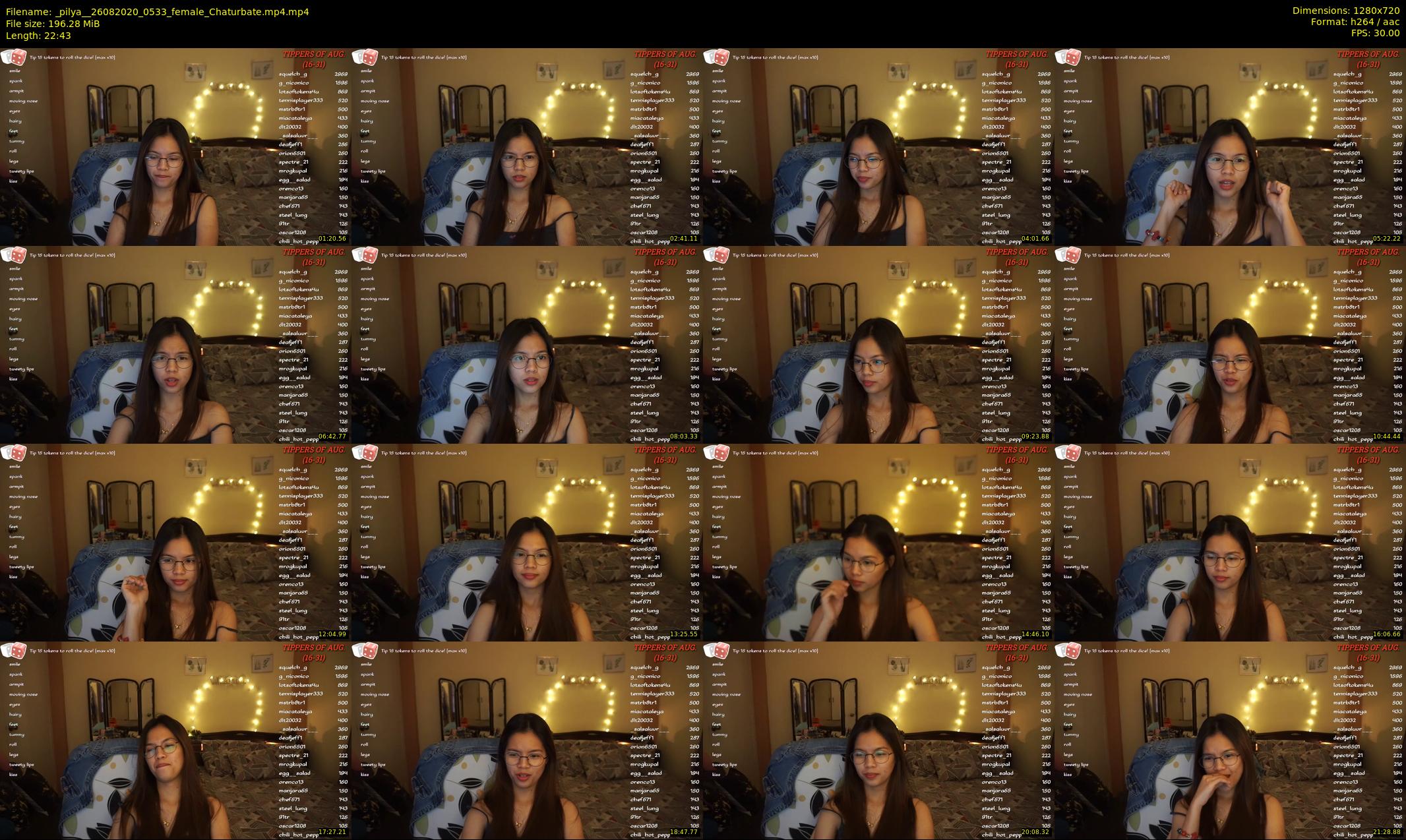 _pilya_ — 23 minute Chaturbate female cam show recording, 720p, Aug 26, 2020