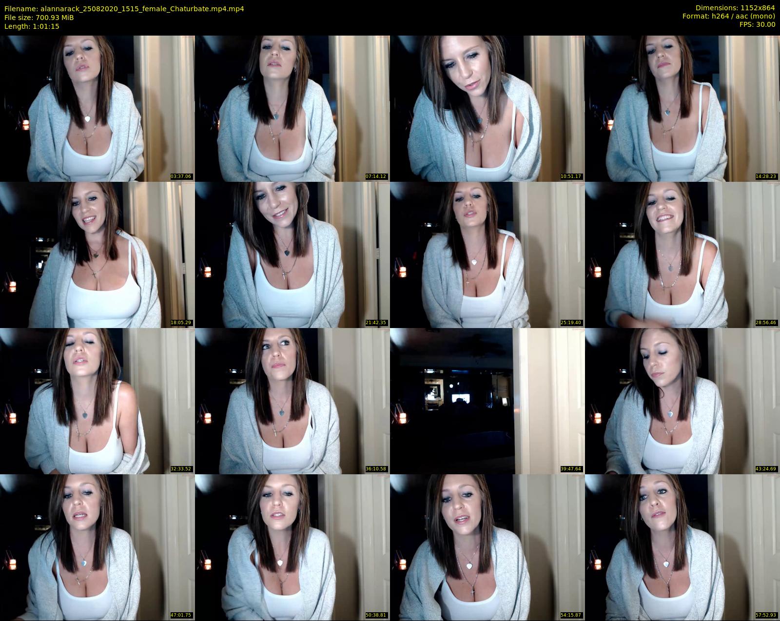 alannarack — 62 minute Chaturbate female cam show recording, 720p, Aug 25, 2020