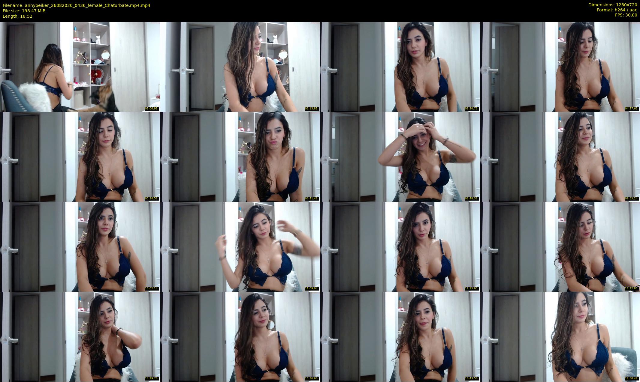annybeiker — 19 minute Chaturbate female cam show recording, 720p, Aug 26, 2020