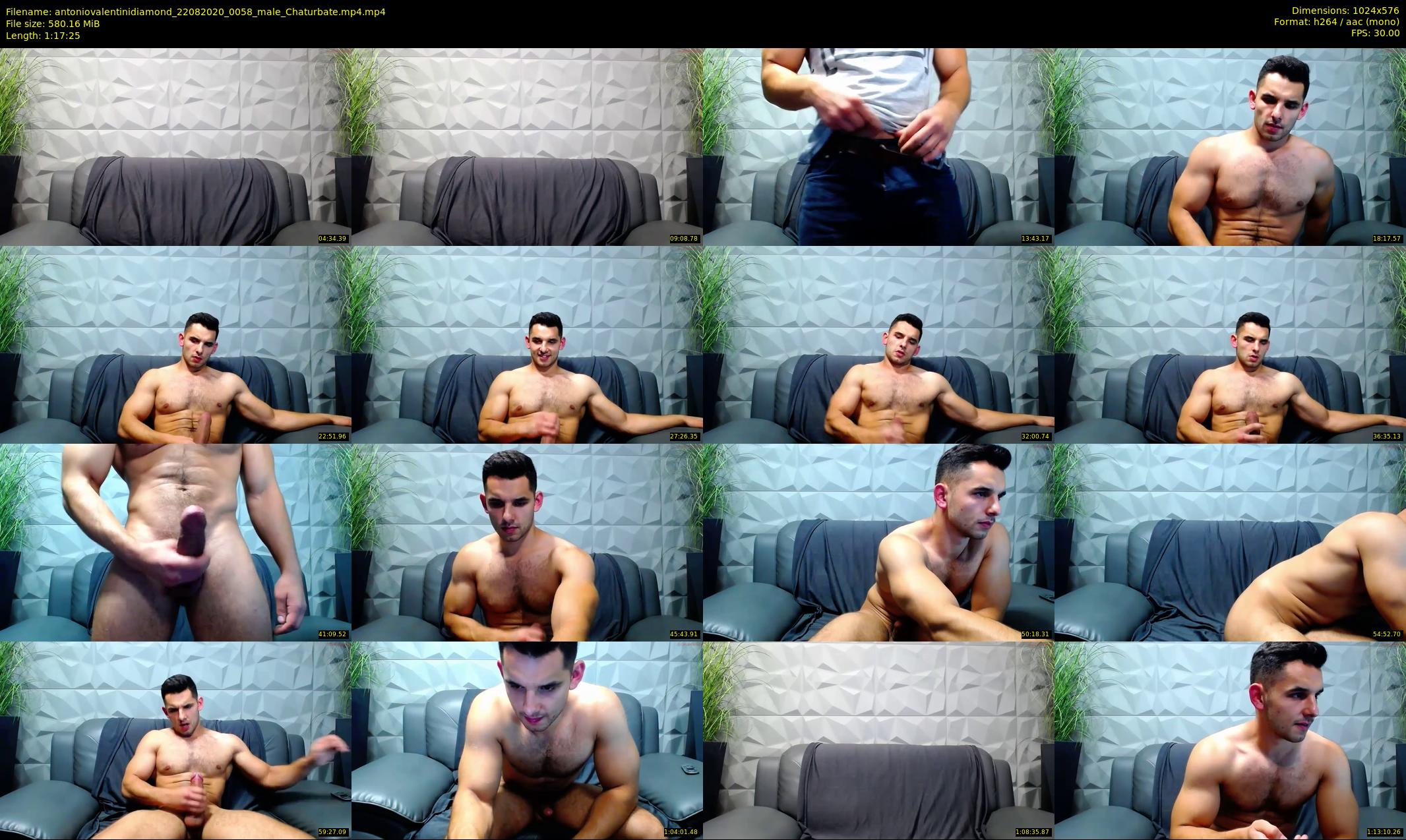 antoniovalentinidiamond — 78 minute Chaturbate male cam show recording, 480p, Aug 22, 2020