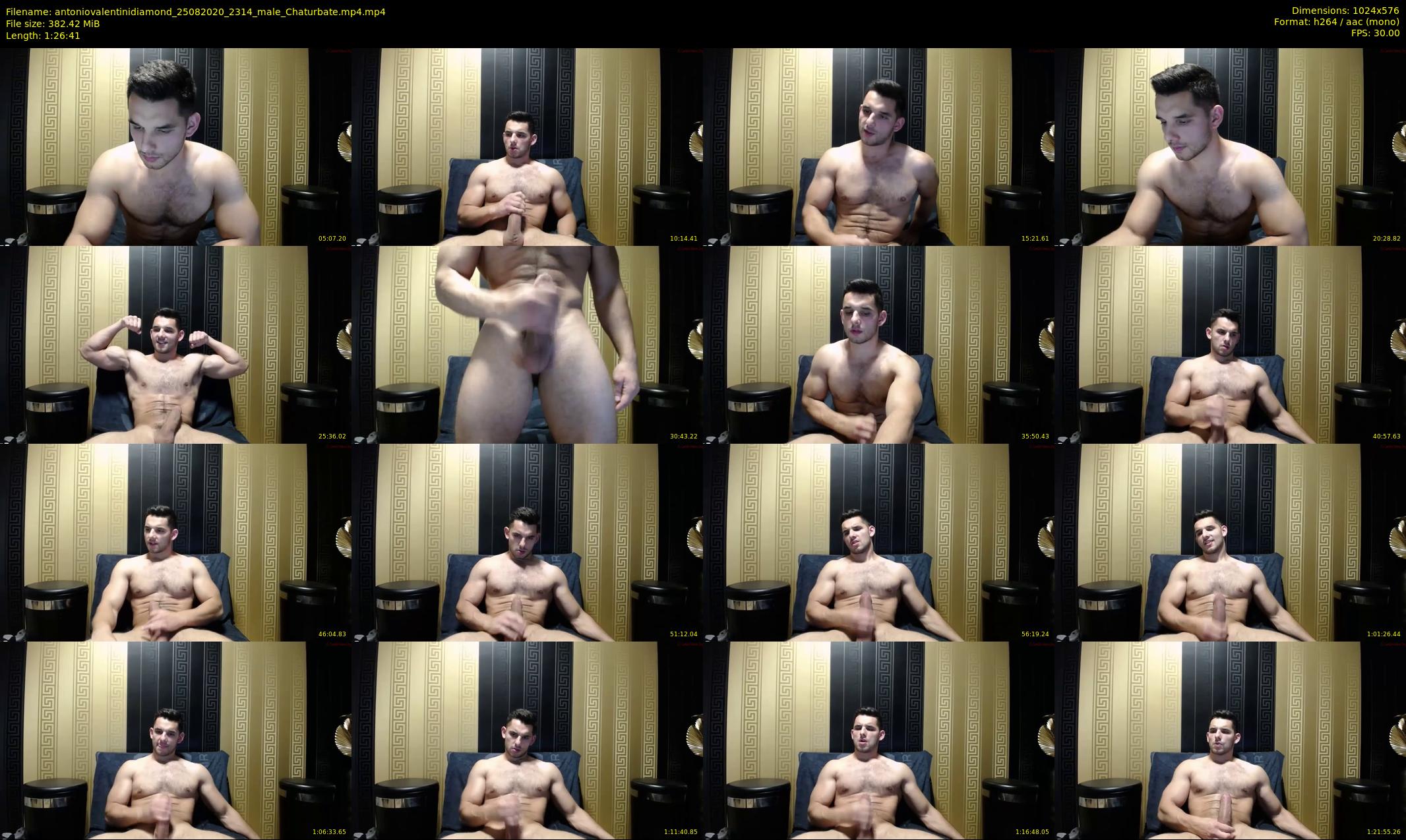 antoniovalentinidiamond — 87 minute Chaturbate male cam show recording, 480p, Aug 25, 2020