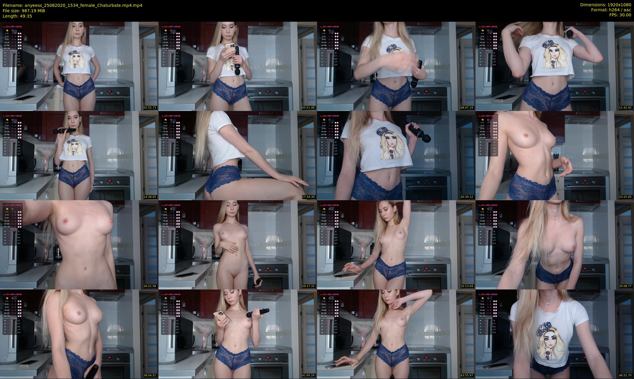 anyeess — 50 minute Chaturbate female cam show recording, 1080p, Aug 25, 2020
