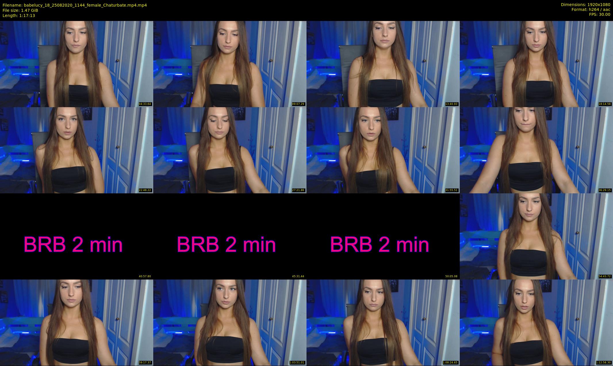 babelucy_18 — 78 minute Chaturbate female cam show recording, 1080p, Aug 25, 2020