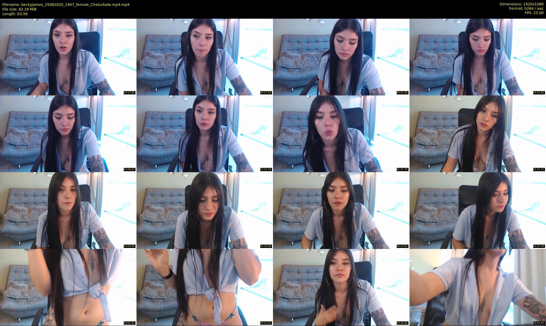 beckyjames — 4 minute Chaturbate female cam show recording, 1080p, Aug 25, 2020