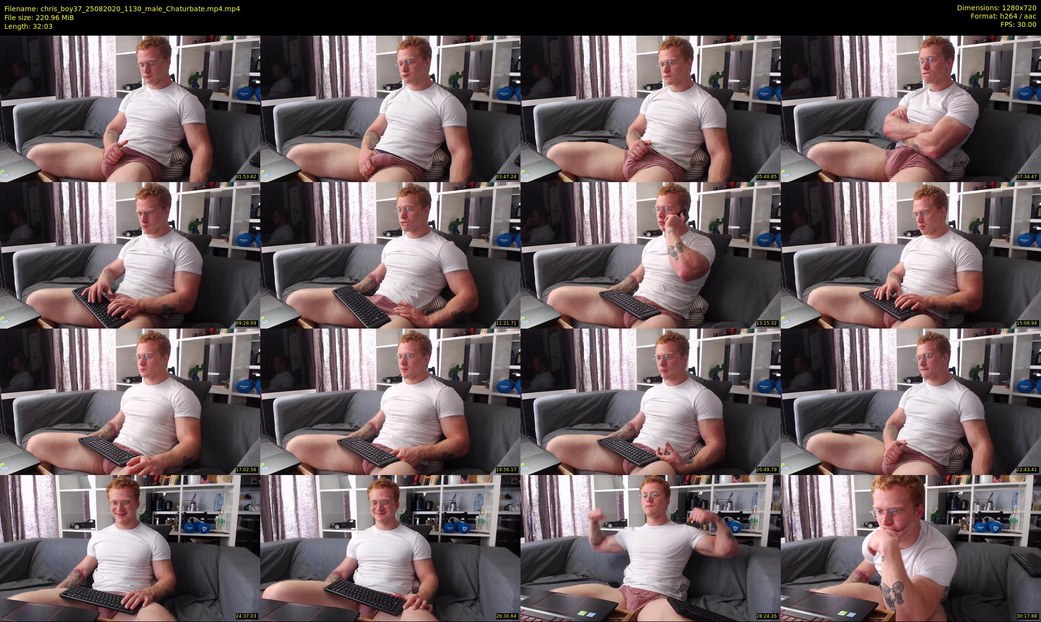 chris_boy37 — 33 minute Chaturbate male cam show recording, 720p, Aug 25, 2020