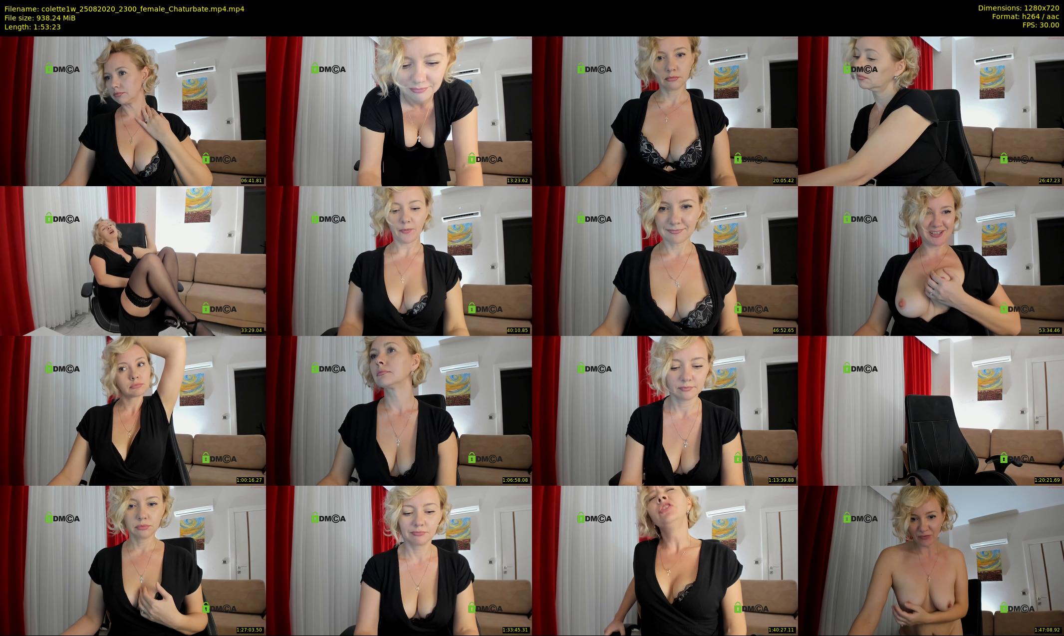 colette1w — 114 minute Chaturbate female cam show recording, 720p, Aug 25, 2020