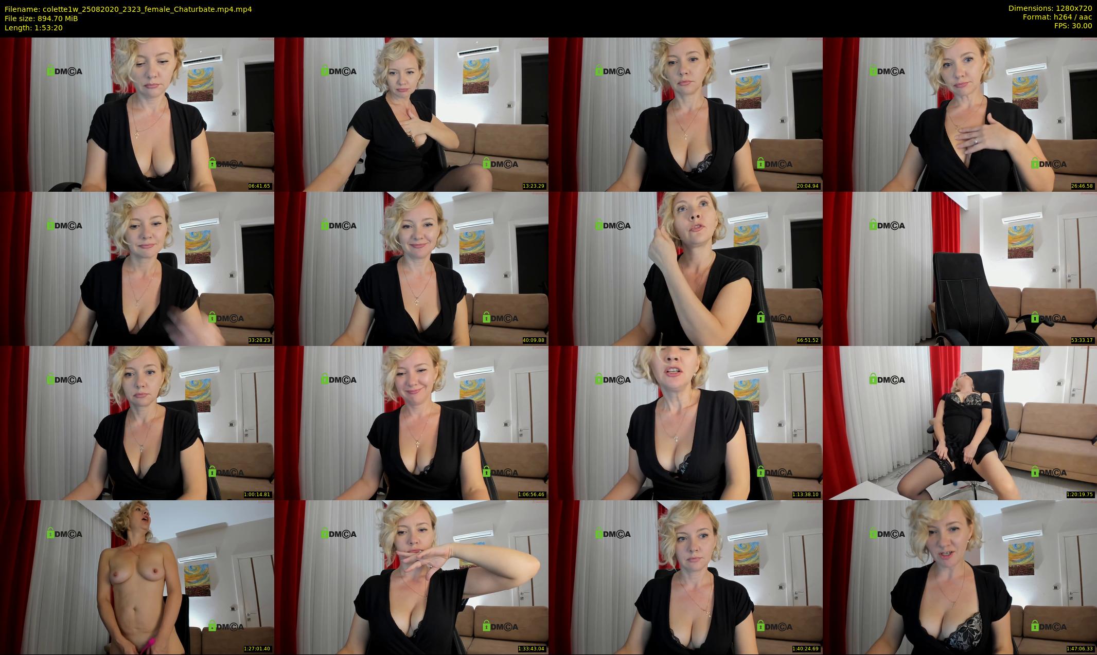 colette1w — 114 minute Chaturbate female cam show recording, 720p, Aug 25, 2020