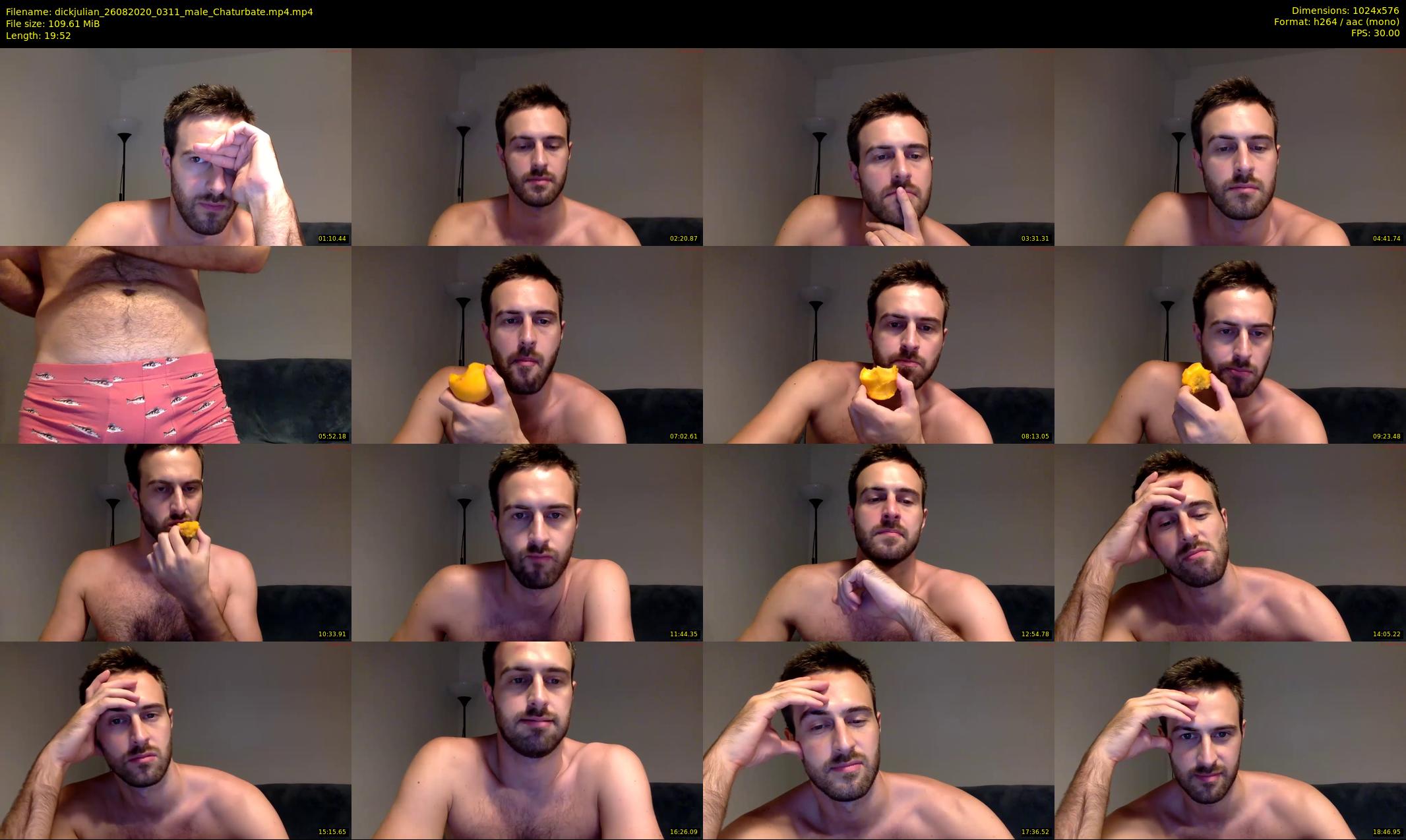 dickjulian — 20 minute Chaturbate male cam show recording, 480p, Aug 26, 2020