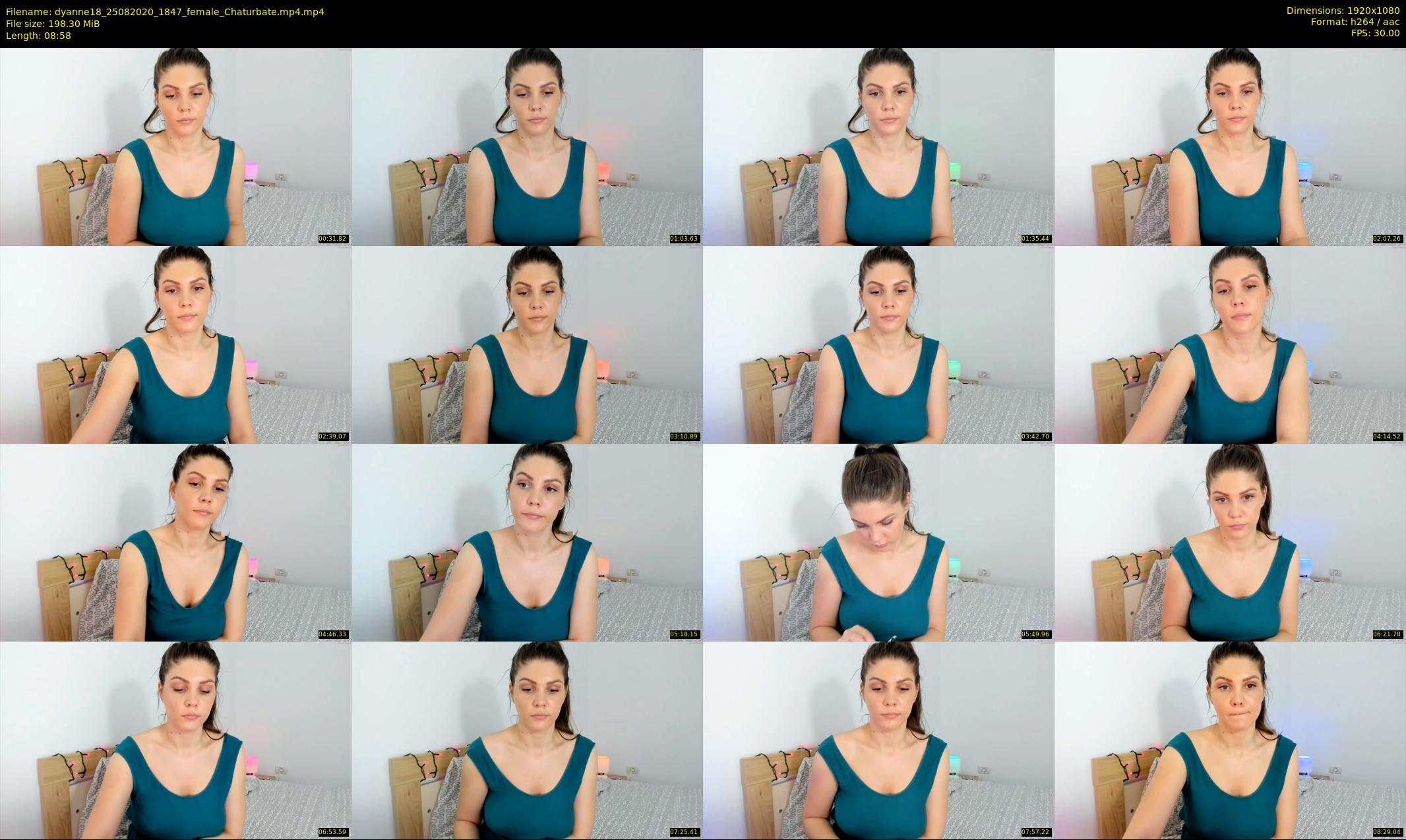 dyanne18 — 9 minute Chaturbate female cam show recording, 1080p, Aug 25, 2020