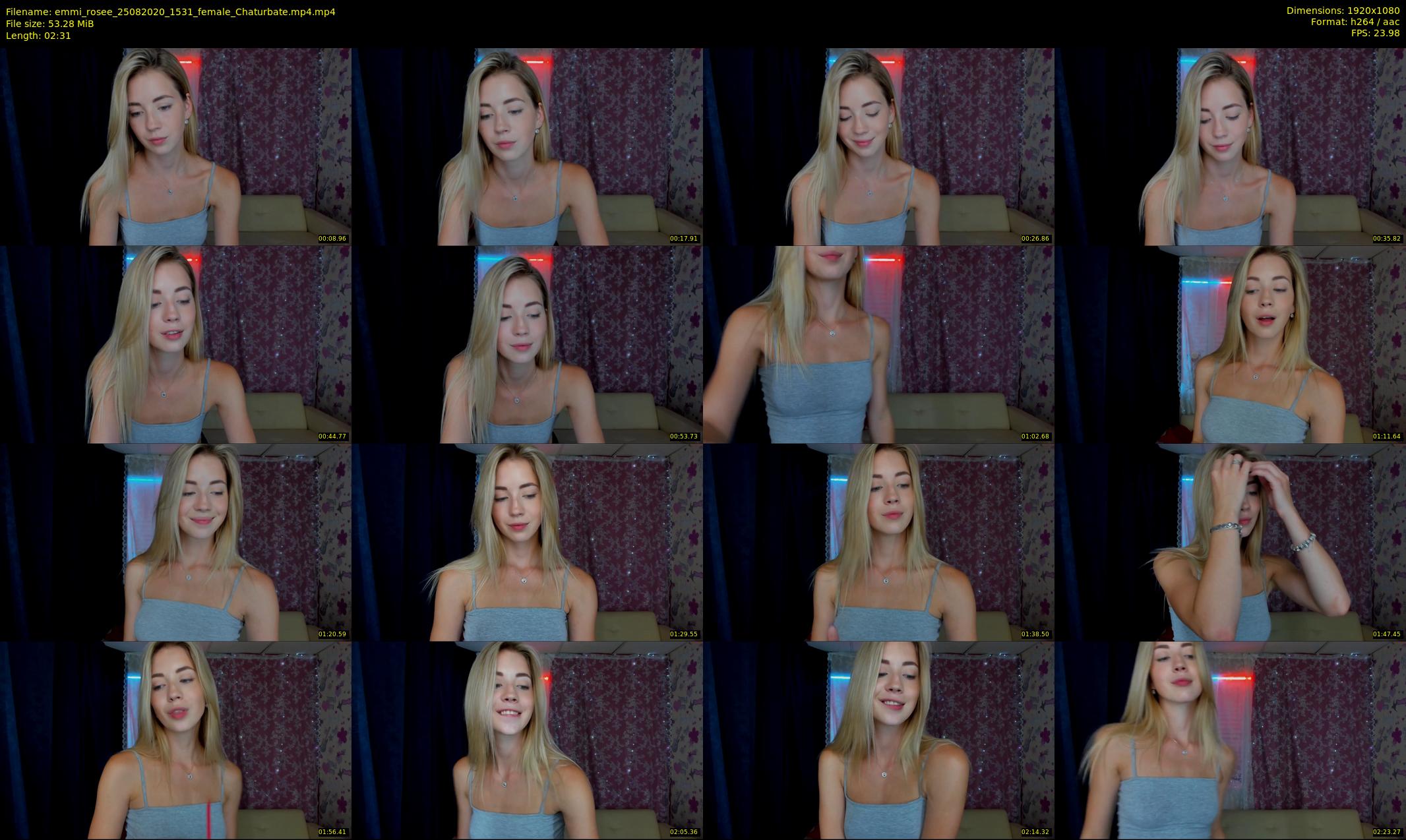 emmi_rosee — 3 minute Chaturbate female cam show recording, 1080p, Aug 25, 2020