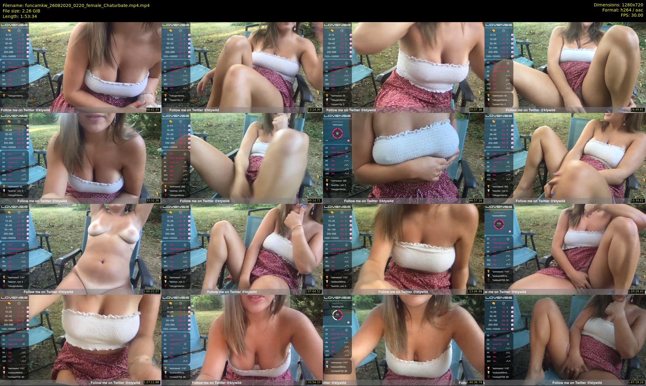 funcamkw — 114 minute Chaturbate female cam show recording, 720p, Aug 26, 2020
