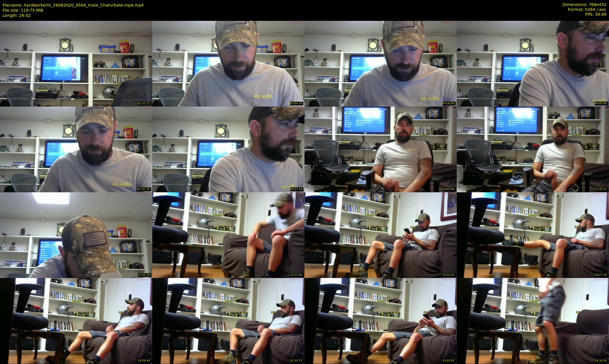 hardworkertn — 27 minute Chaturbate male cam show recording, 360p, Aug 26, 2020