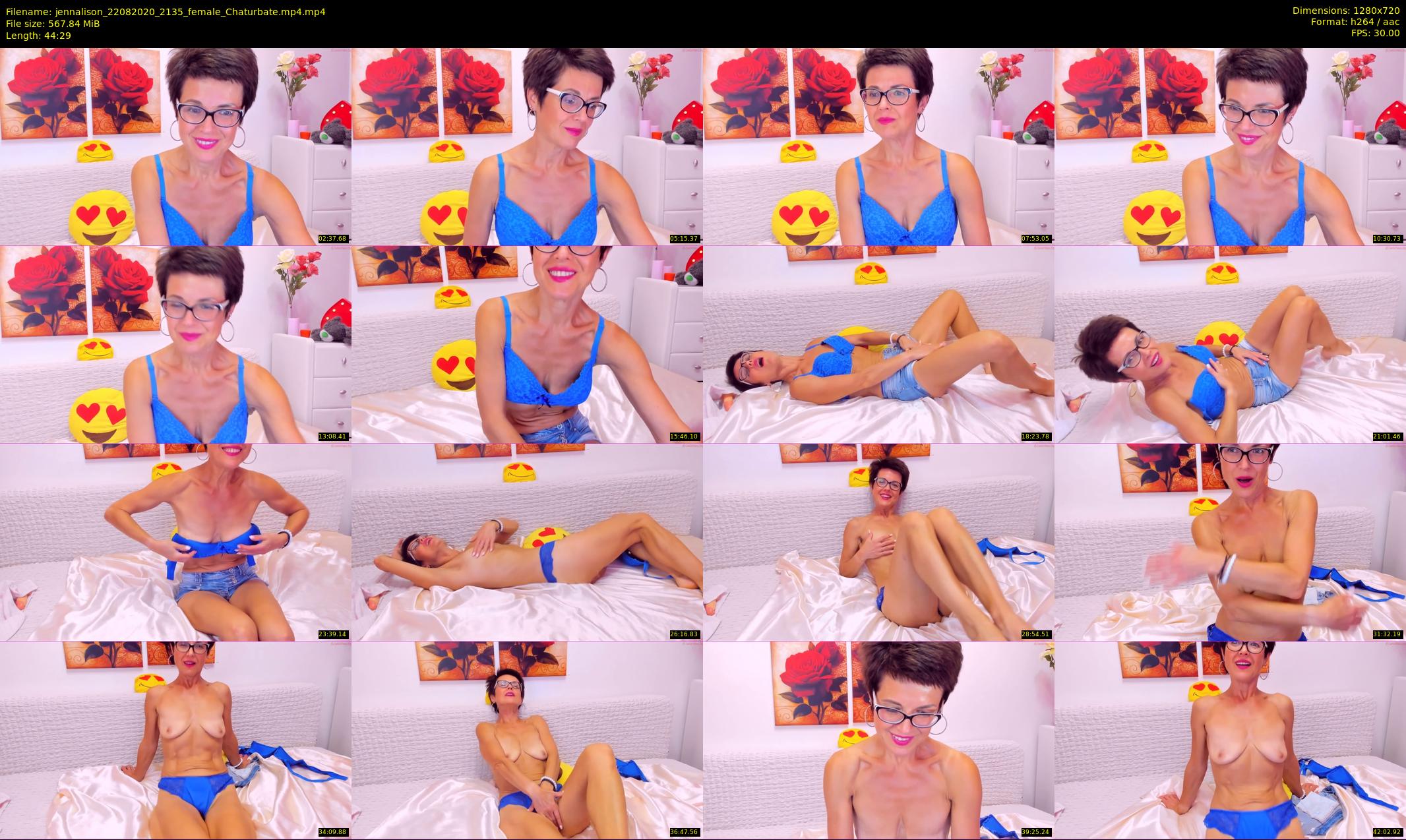 jennalison — 45 minute Chaturbate female cam show recording, 720p, Aug 22, 2020