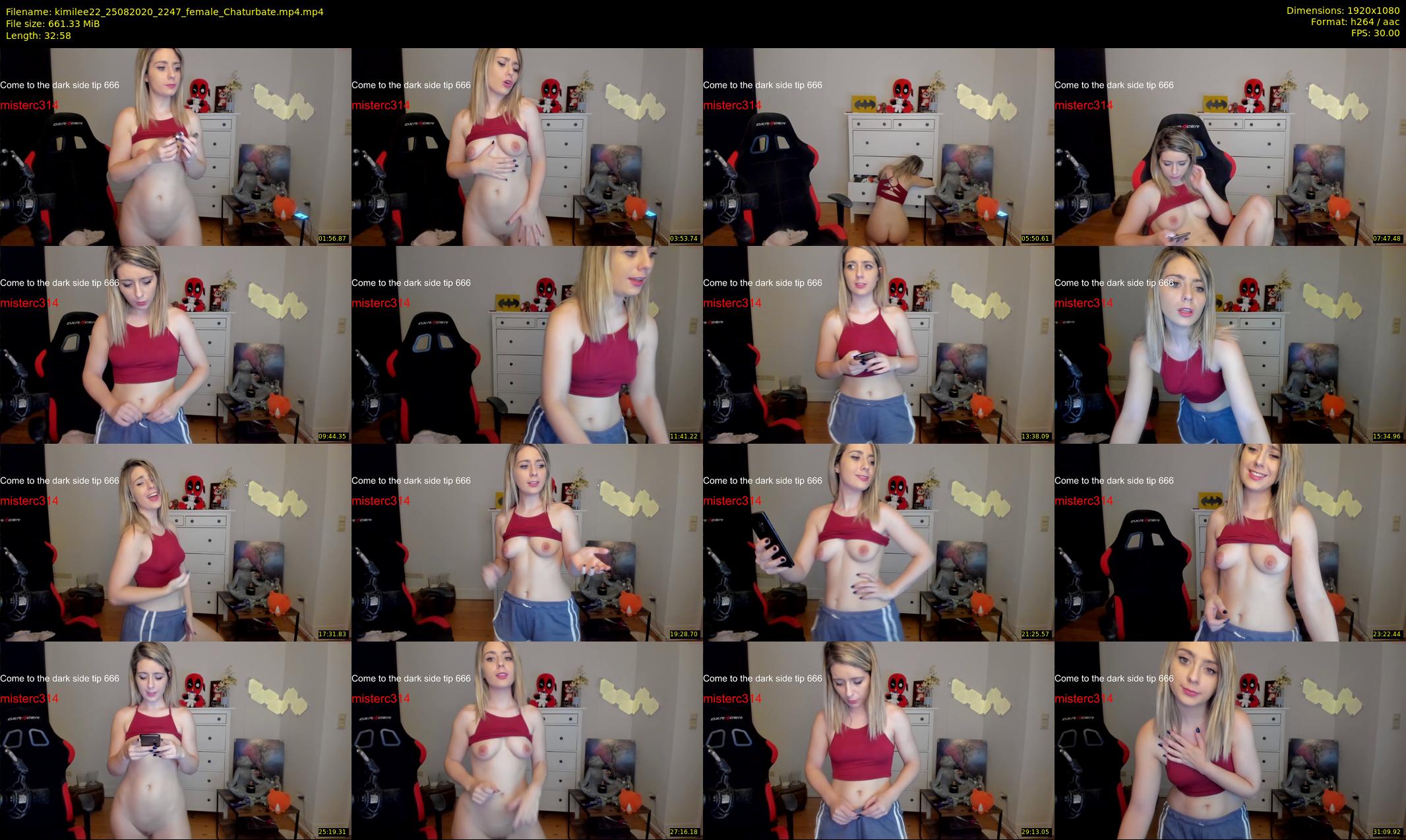 kimilee22 — 33 minute Chaturbate female cam show recording, 1080p, Aug 25, 2020