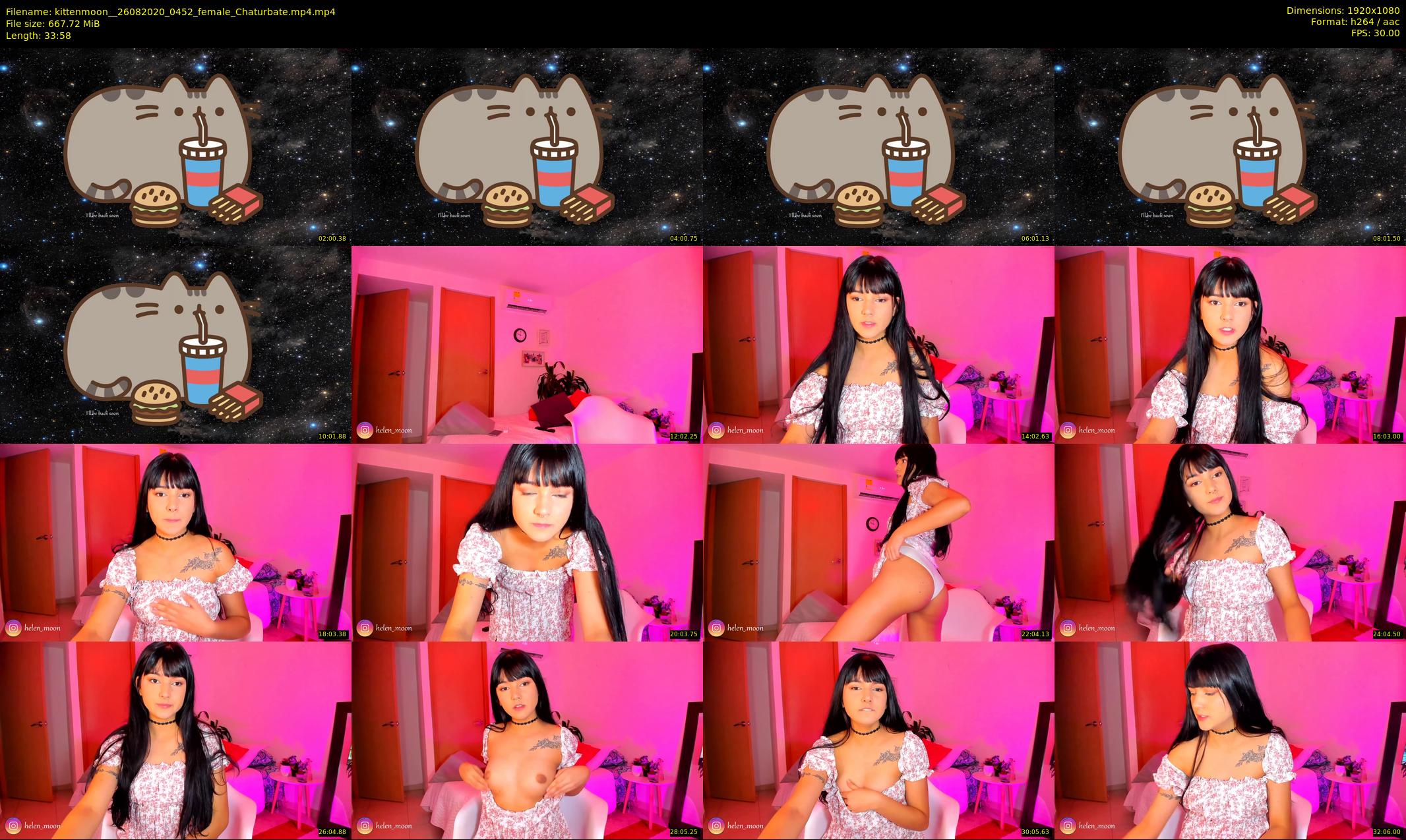 kittenmoon_ — 34 minute Chaturbate female cam show recording, 1080p, Aug 26, 2020