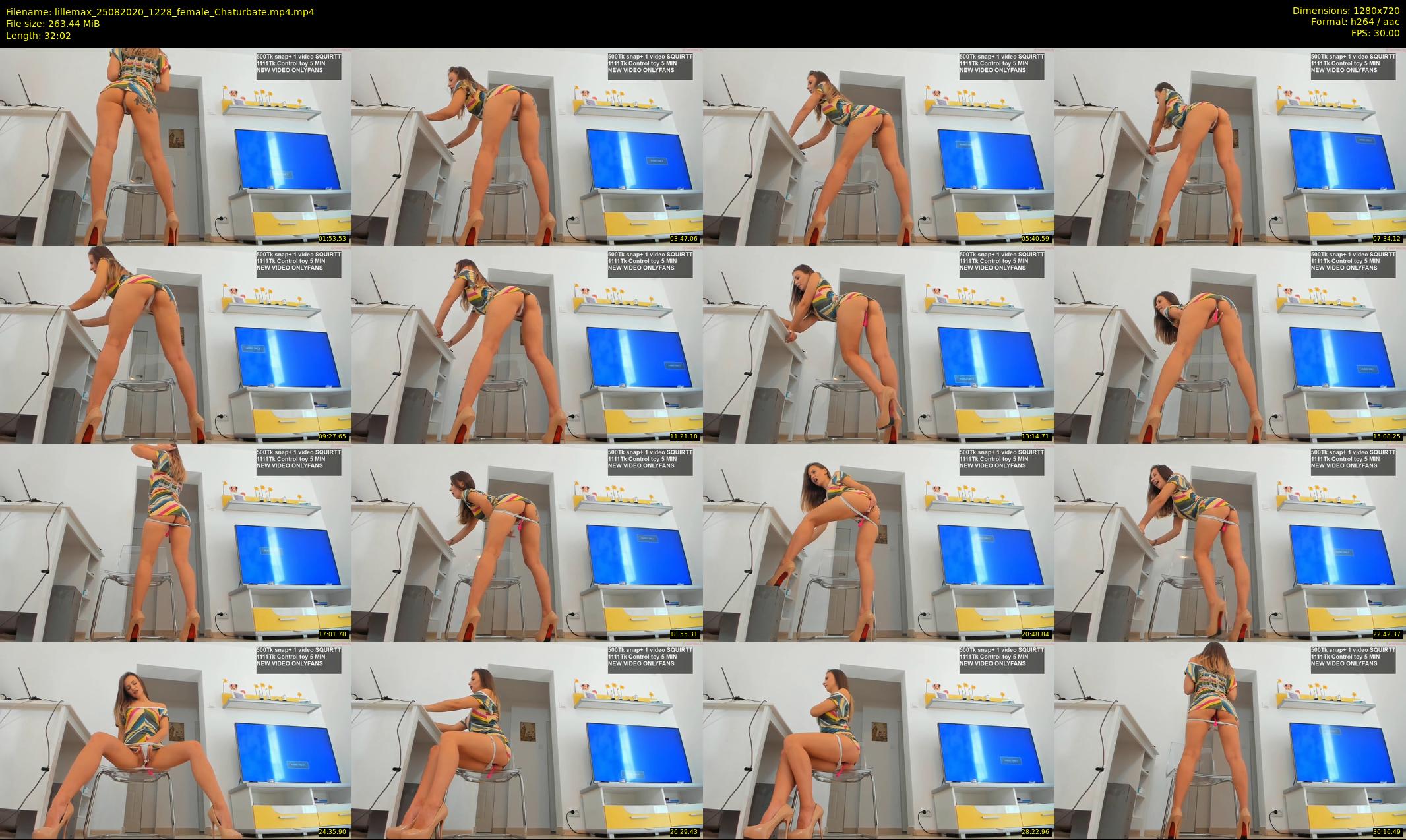 lillemax — 33 minute Chaturbate female cam show recording, 720p, Aug 25, 2020